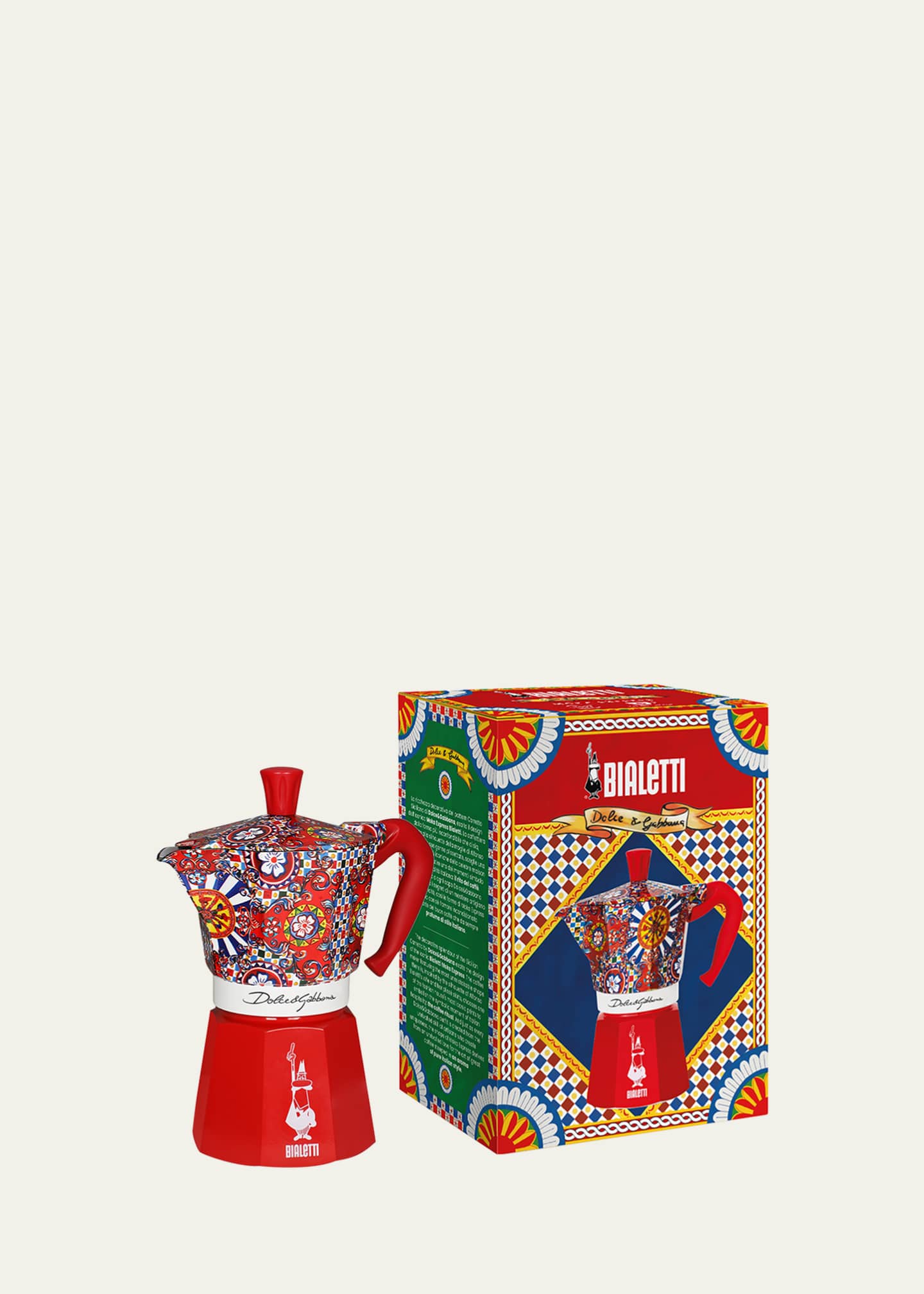 Bialetti x Dolce&Gabbana Moka Express 6-Cup Stovetop Coffee Pot Image 2 of 4