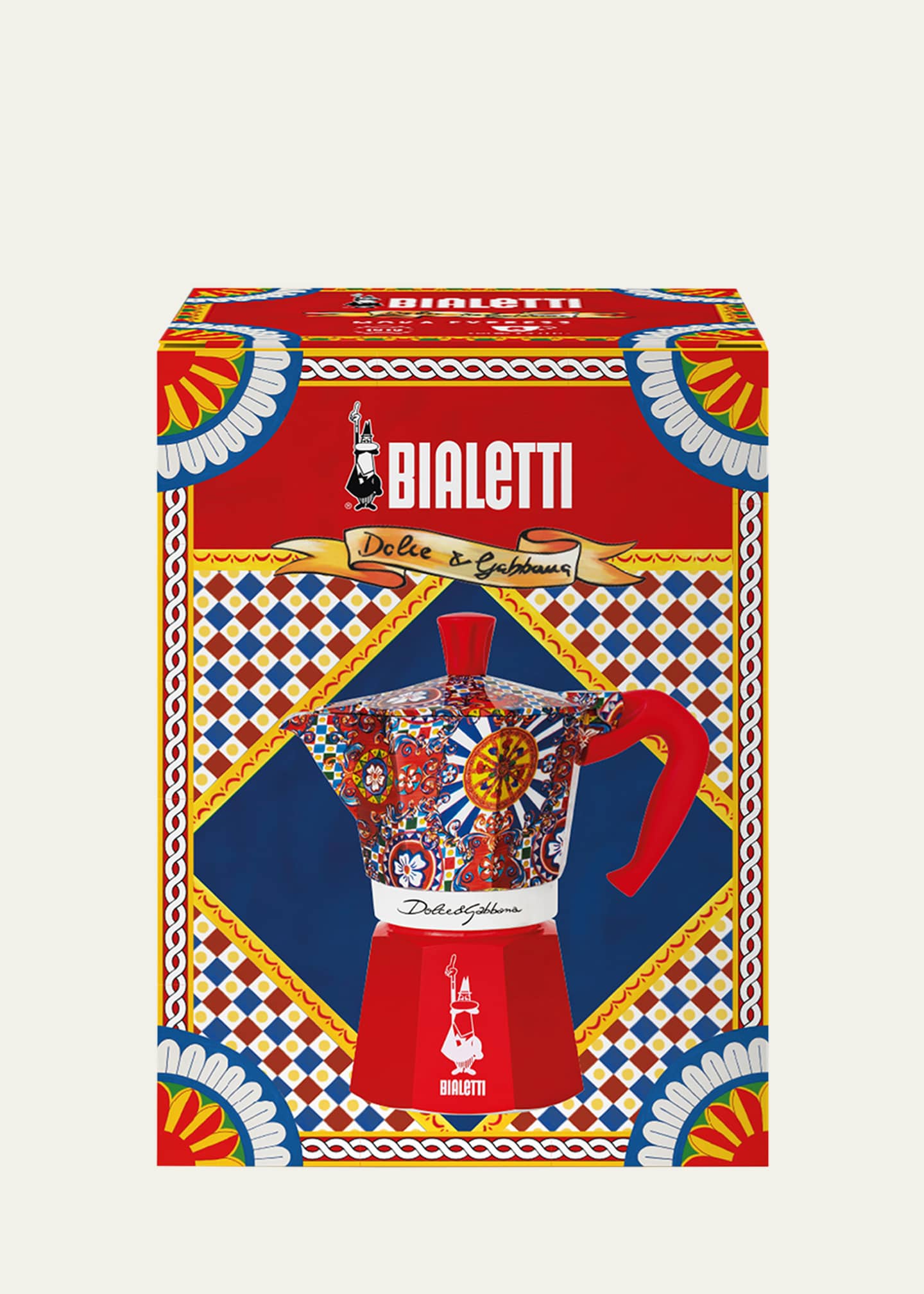 Bialetti x Dolce&Gabbana Moka Express 6-Cup Stovetop Coffee Pot Image 4 of 4