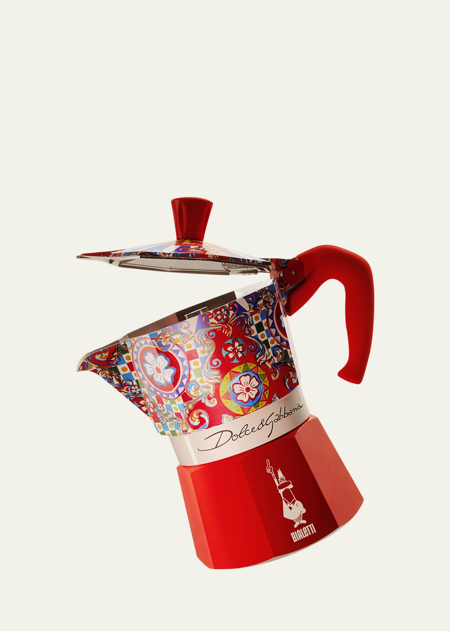 Bialetti x Dolce&Gabbana x Bialetti Moka Express 3-Cup Stovetop Coffee Pot Image 3 of 5