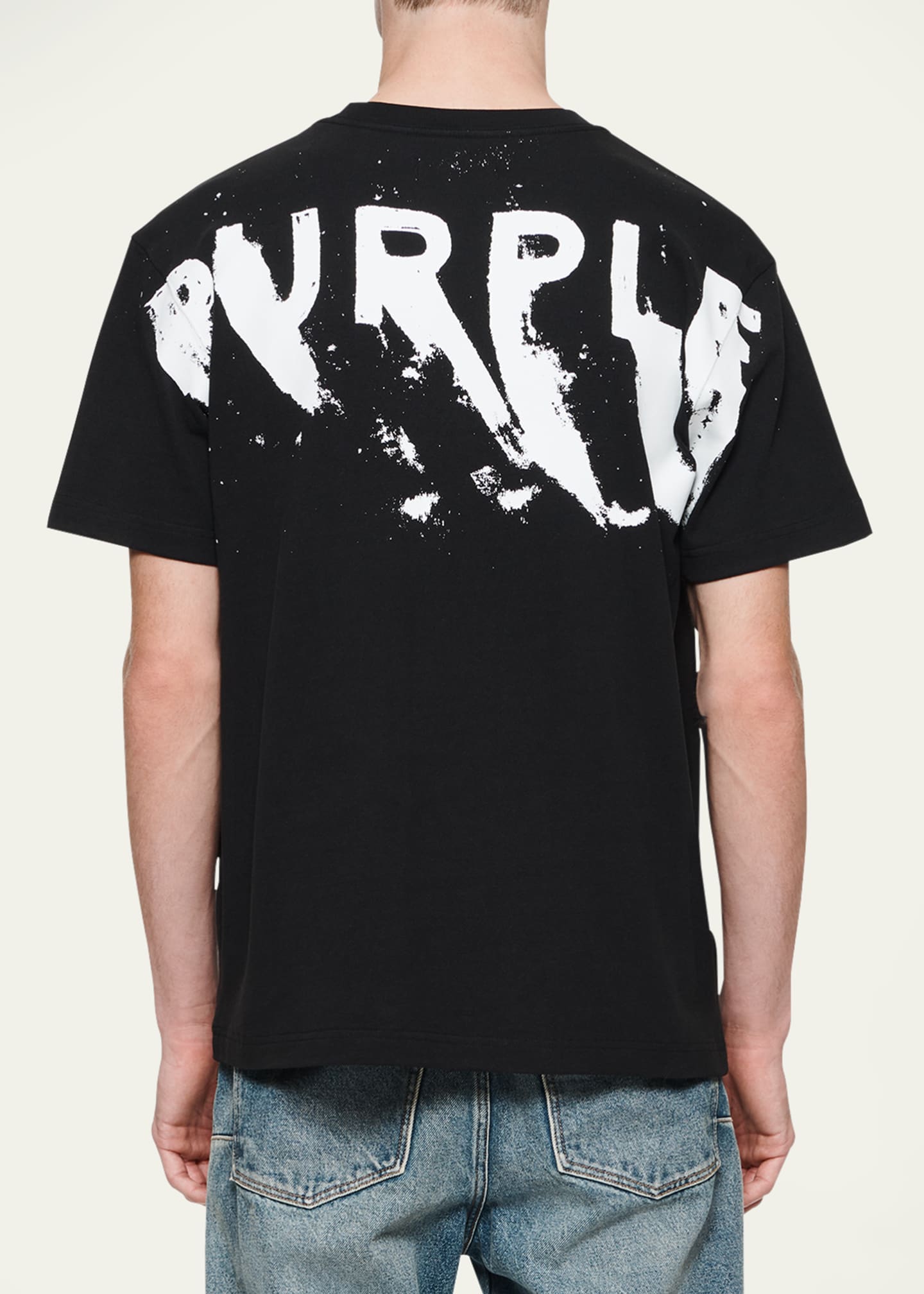 PURPLE Men's Painted Wordmark Tee Image 3 of 3
