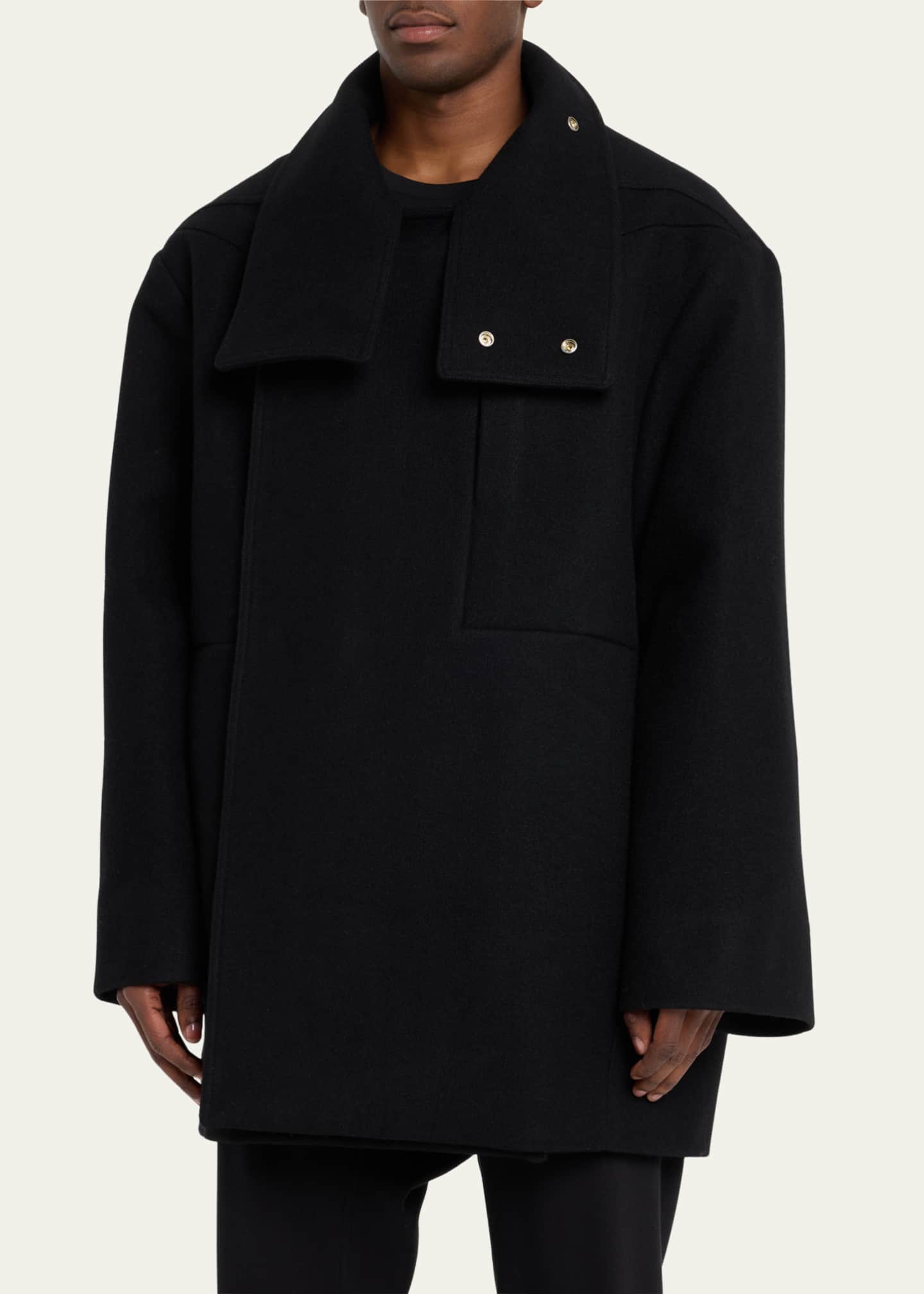 Rick owens wool coat clearance