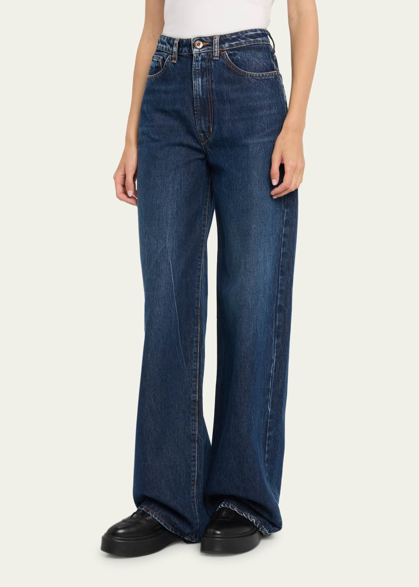 3x1 Flip High Rise Wide-Leg Jeans - Bergdorf Goodman