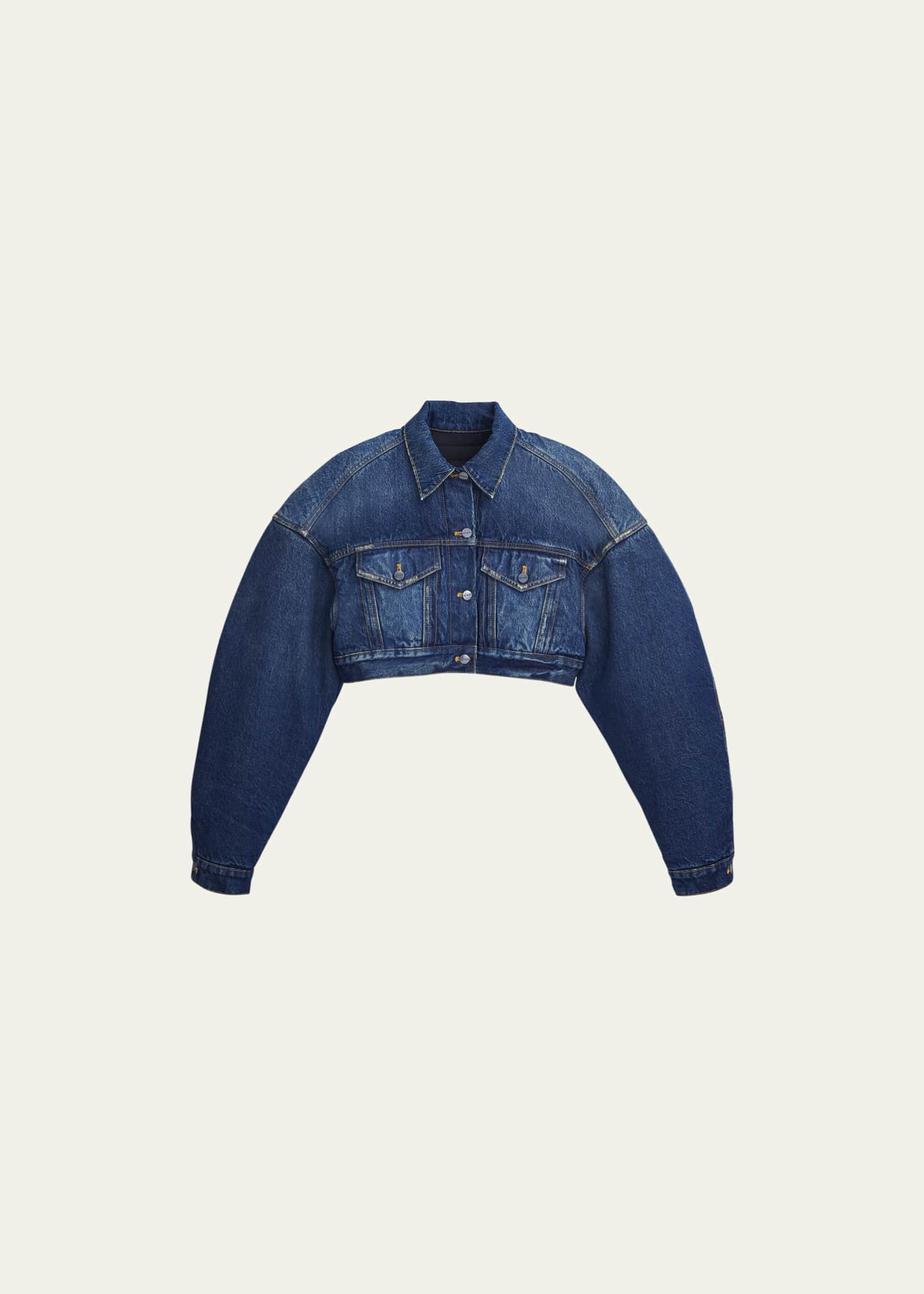 Marc Jacobs Cropped Denim Jacket Bergdorf Goodman
