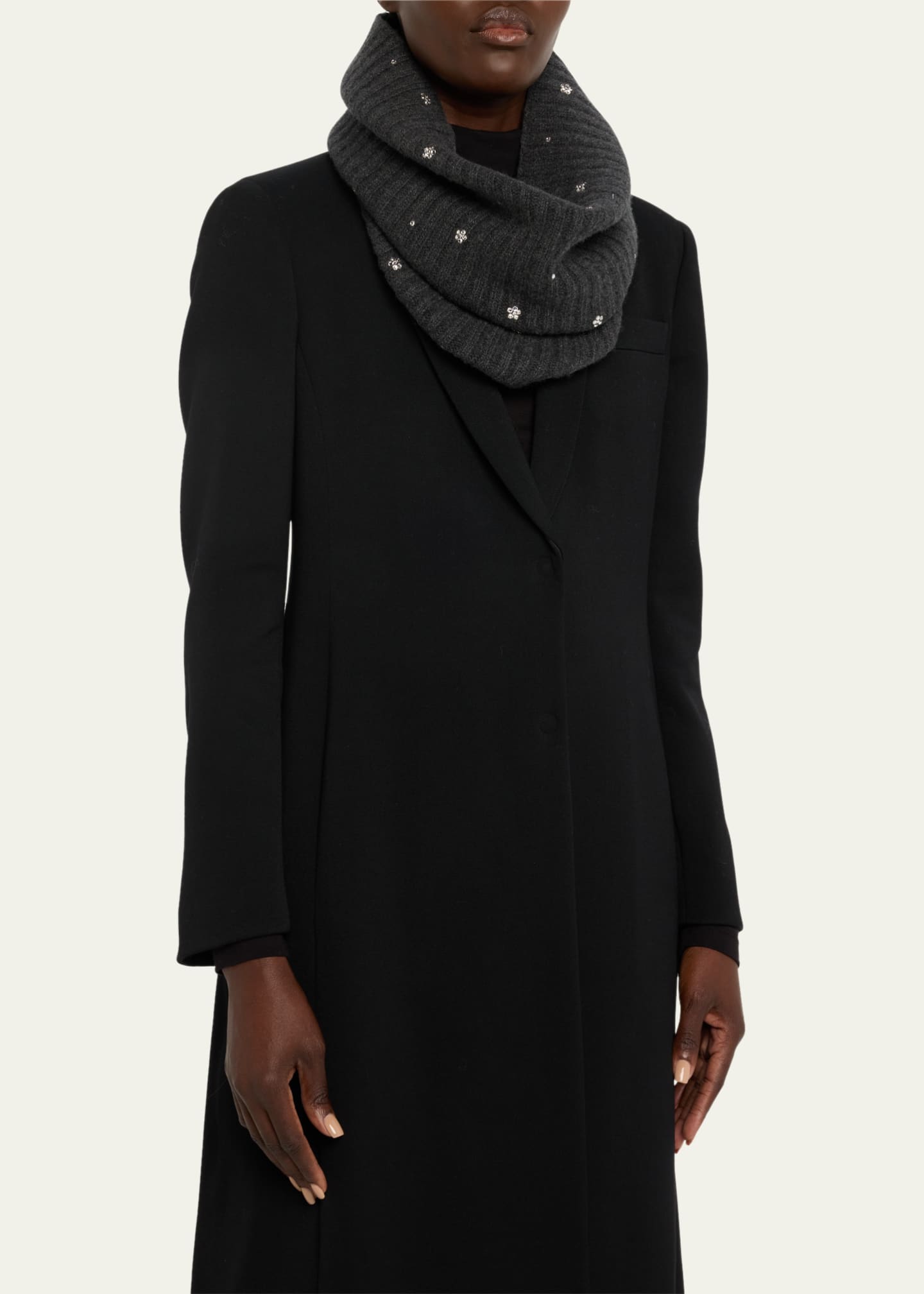 Portolano Embellished Cashmere Scarf Bergdorf Goodman