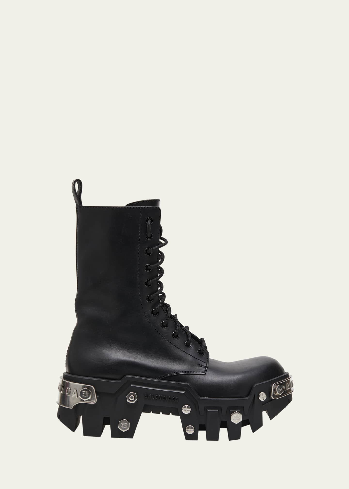 Balenciaga Men's Bulldozer Lace-Up Boots - Bergdorf