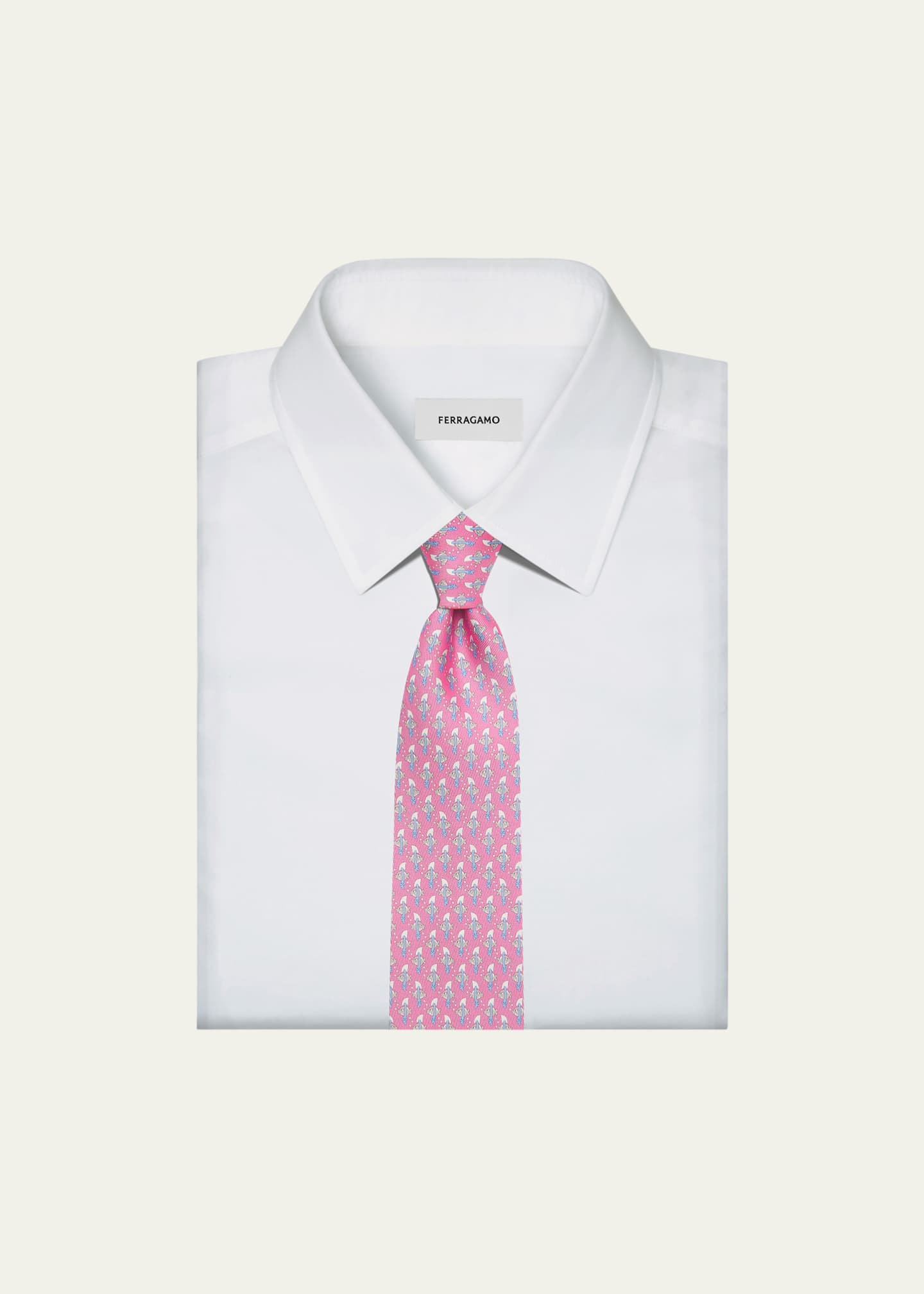 ferragamo fish tie