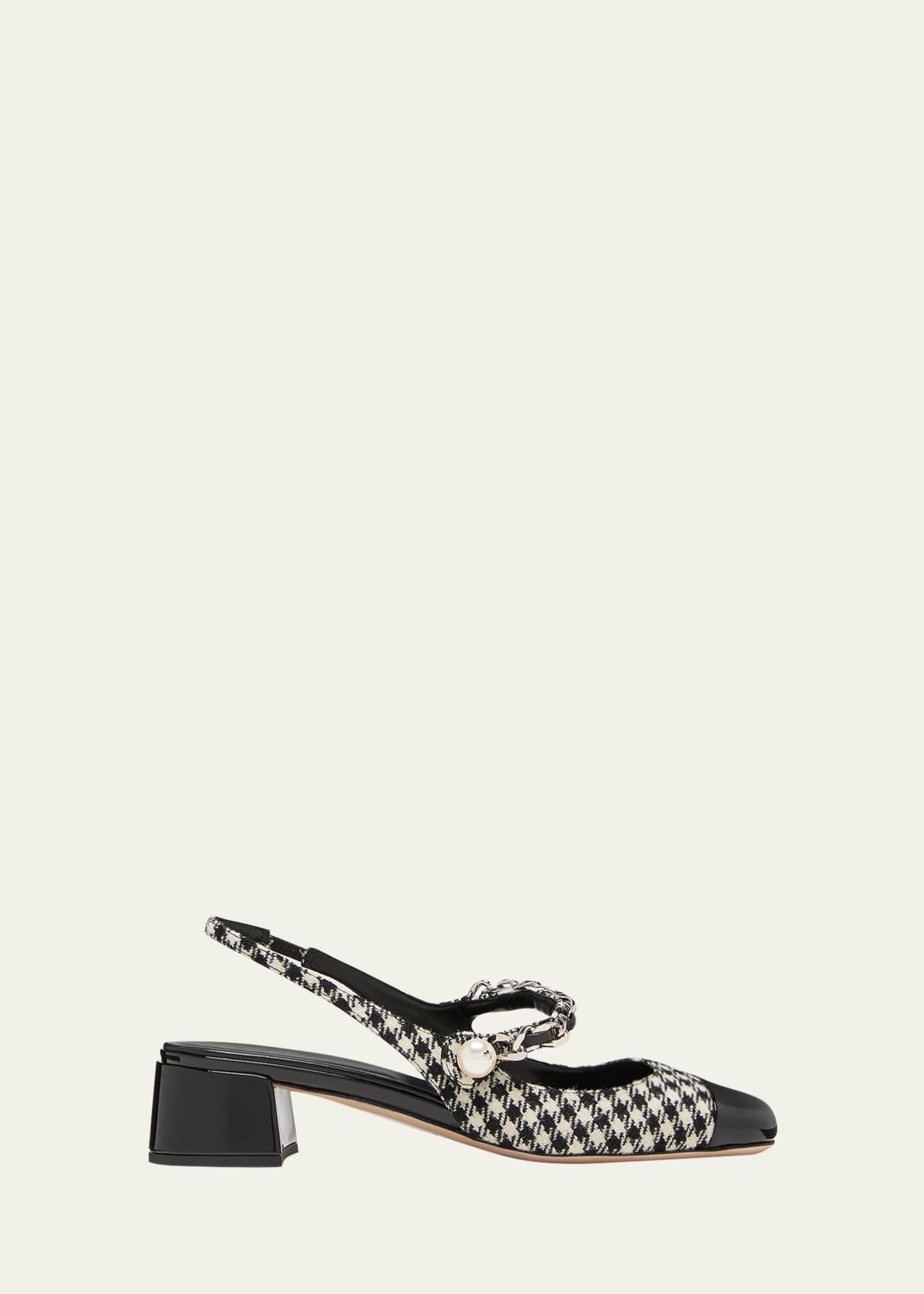 Miu miu gingham slingbacks store
