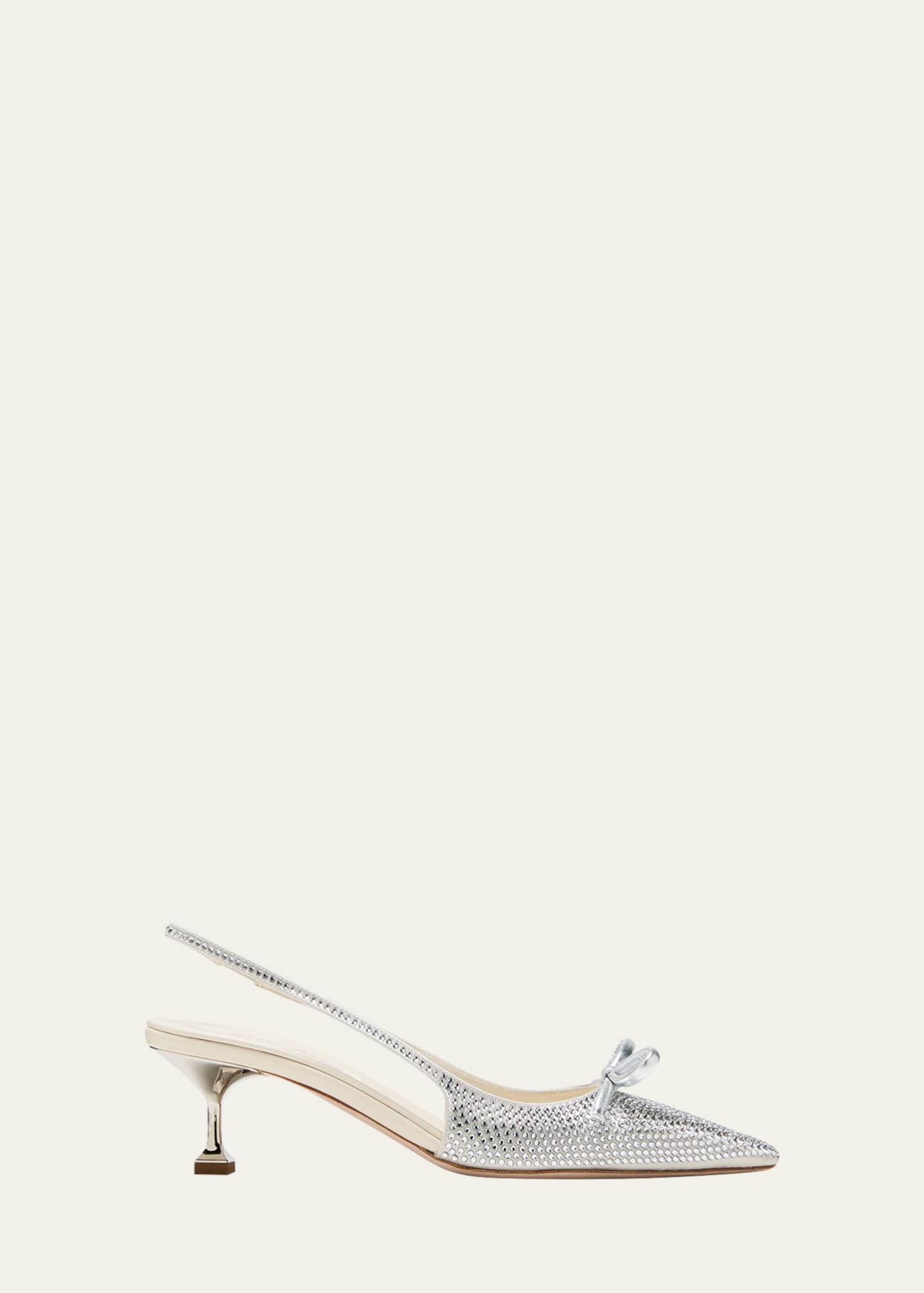 Miu miu crystal new arrivals slingback