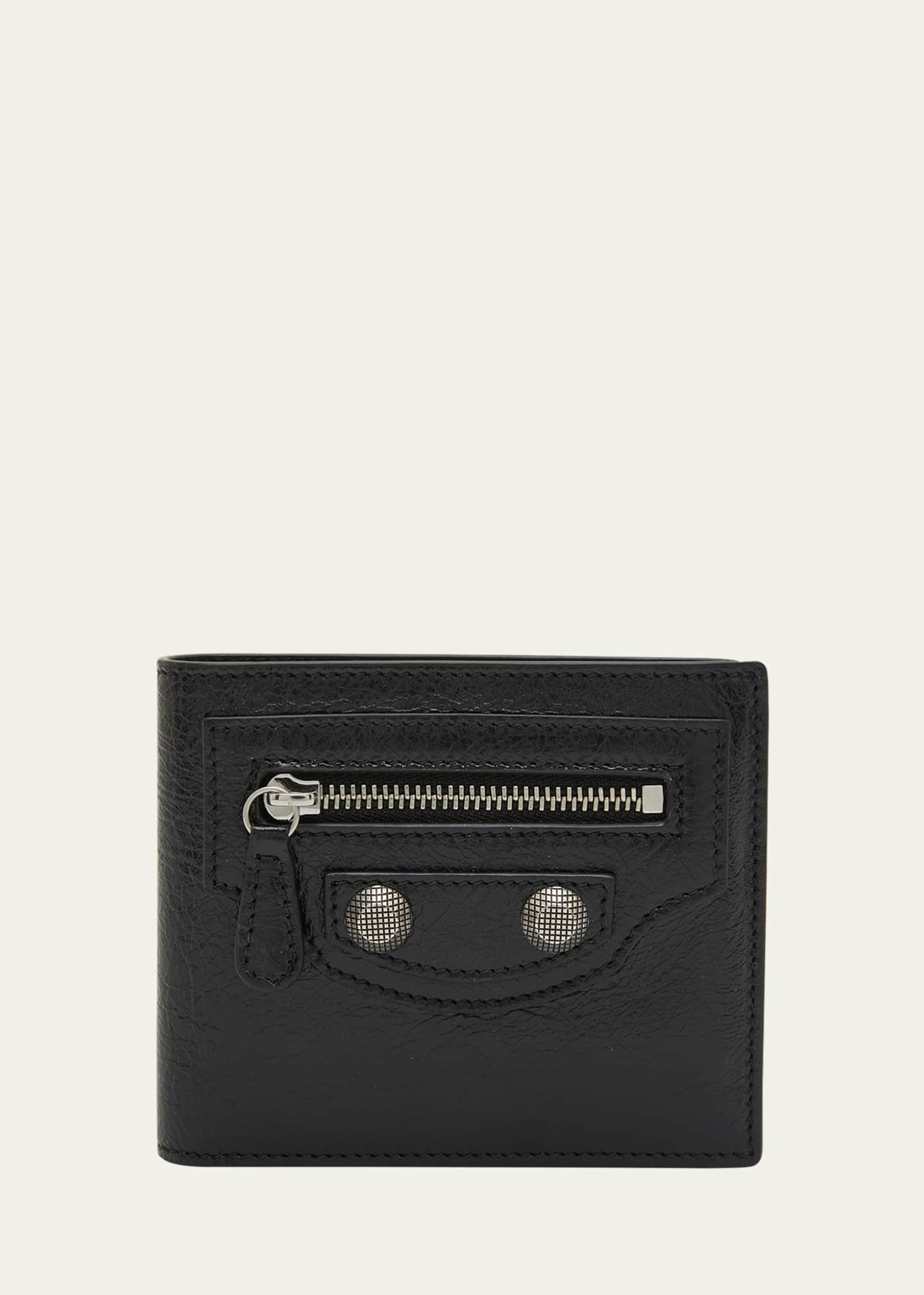 Jeg bærer tøj friktion efterklang Balenciaga Men's Le Cagole Leather Bifold Wallet - Bergdorf Goodman