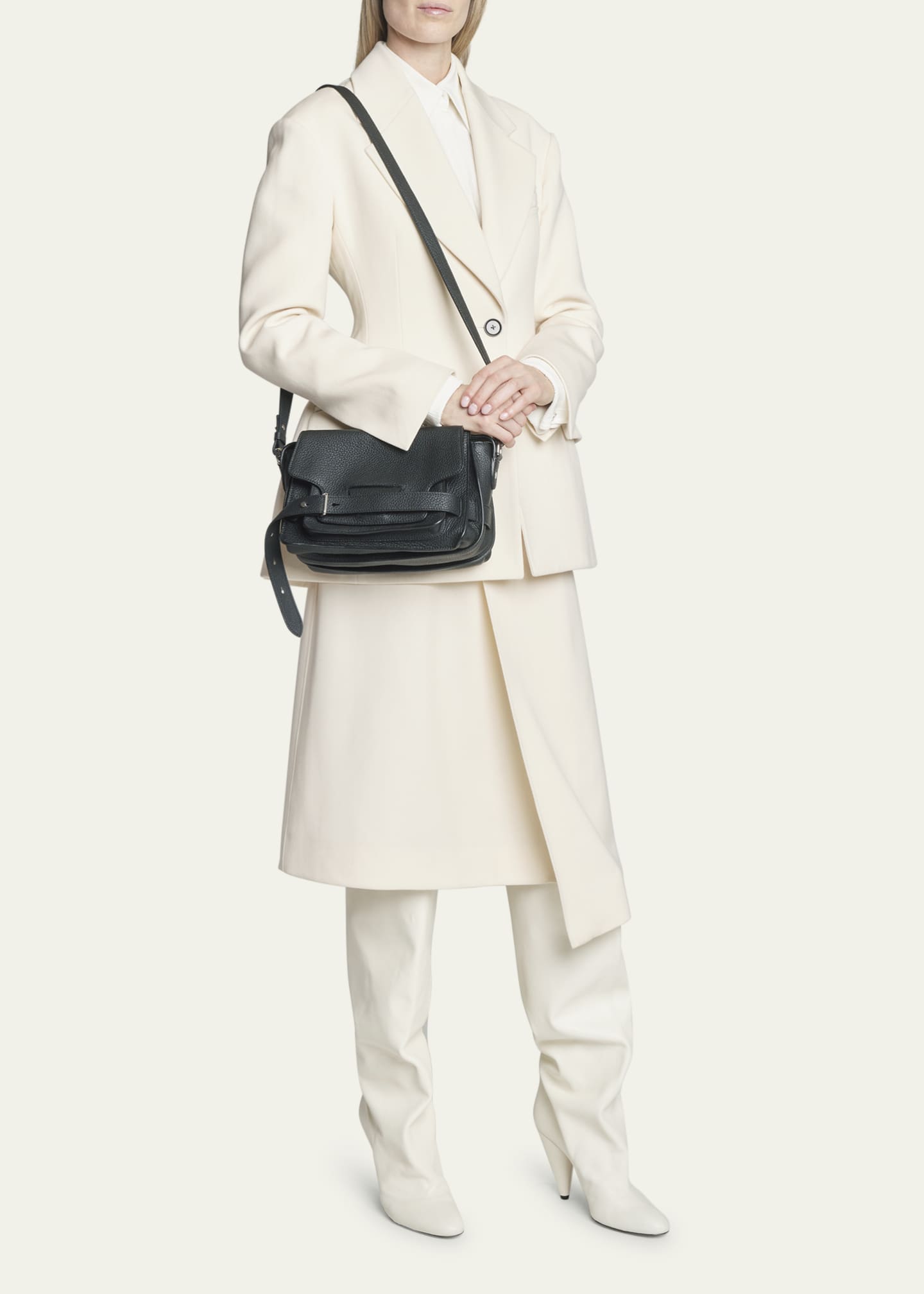 Proenza Schouler Beacon Saddle Leather Crossbody Bag Bergdorf