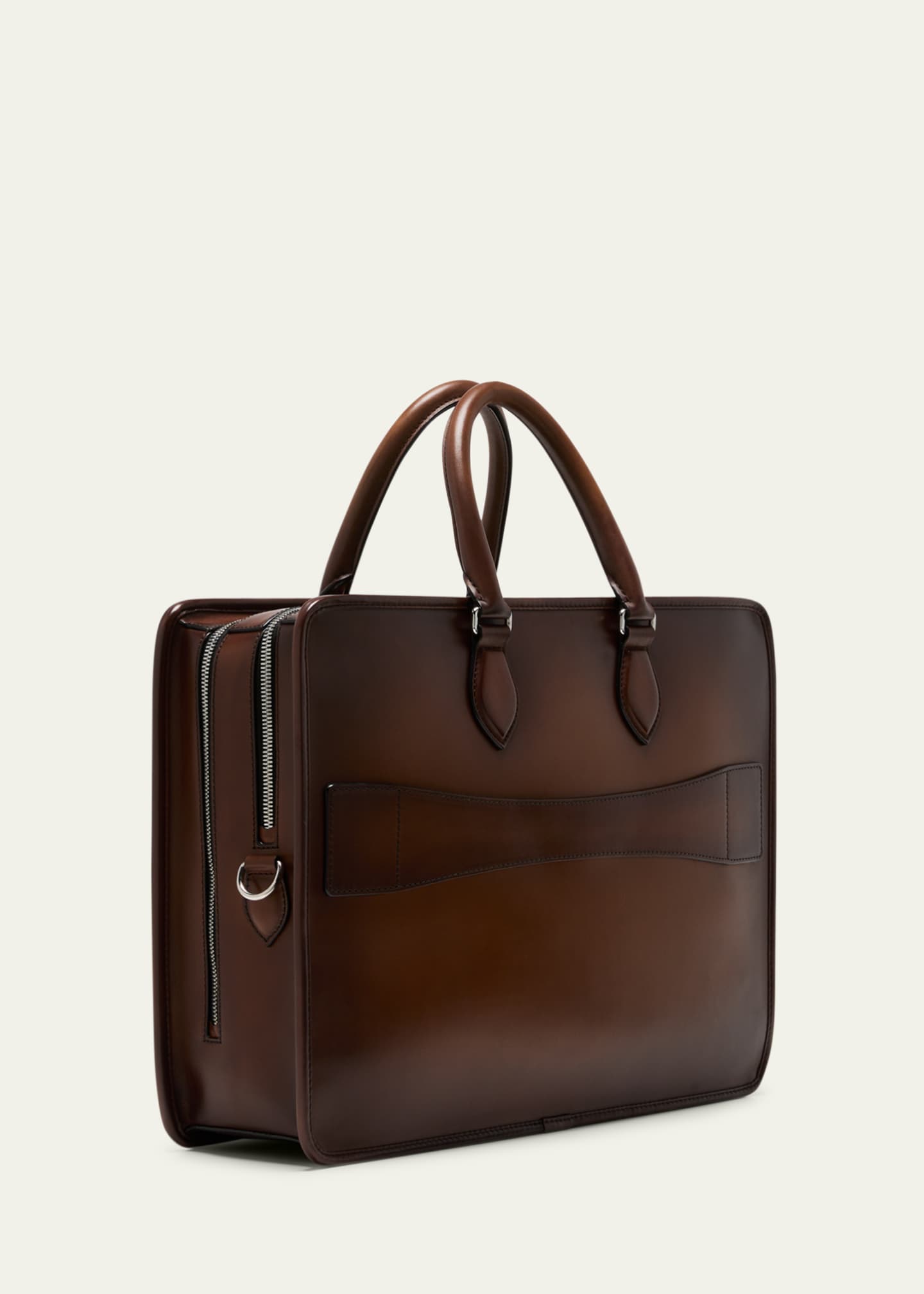 Berluti Men's Deux Jours Scritto Swipe Leather Briefcase - Bergdorf Goodman