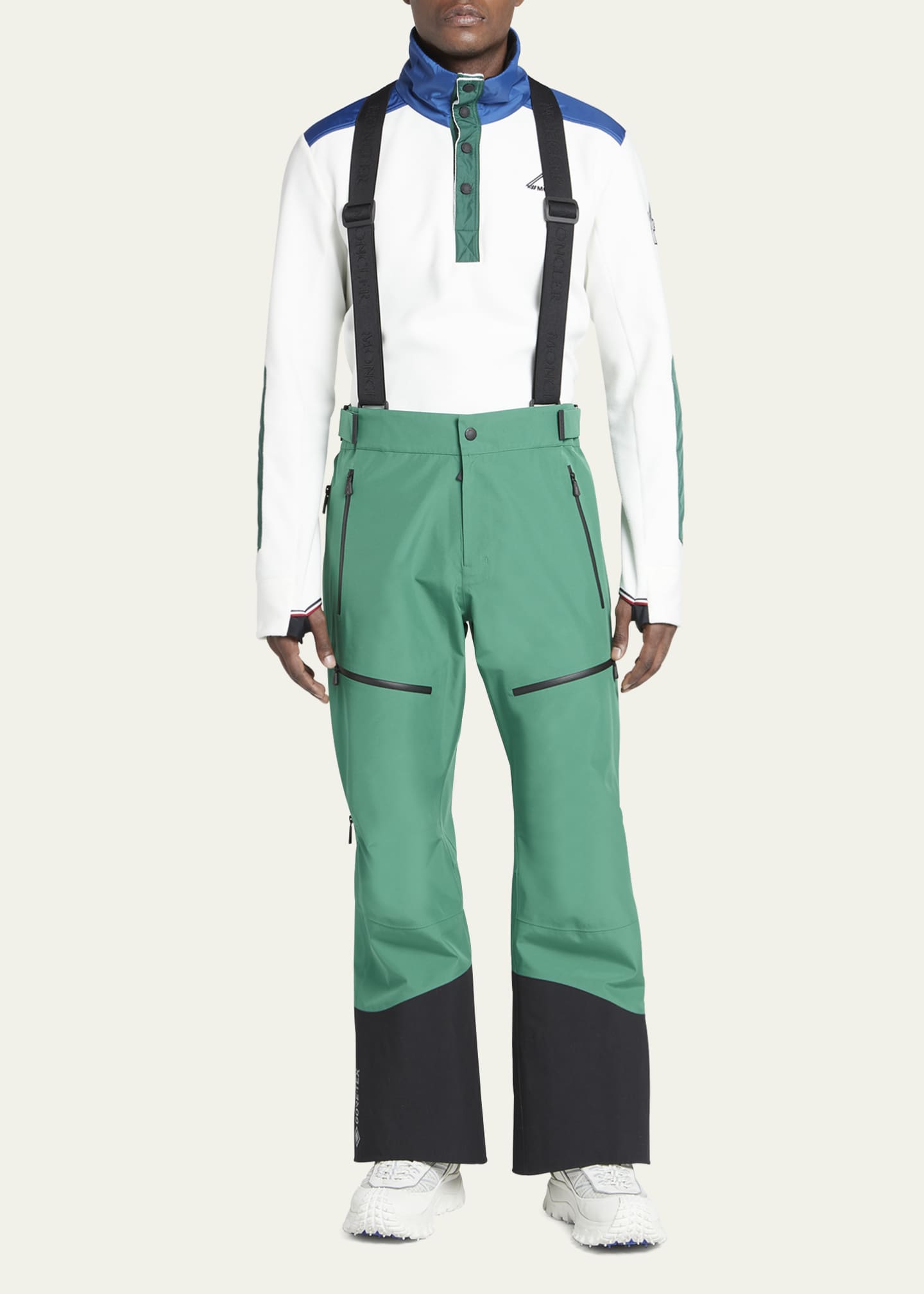 Moncler Grenoble Men's Colorblock Suspender Ski Pants Bergdorf Goodman