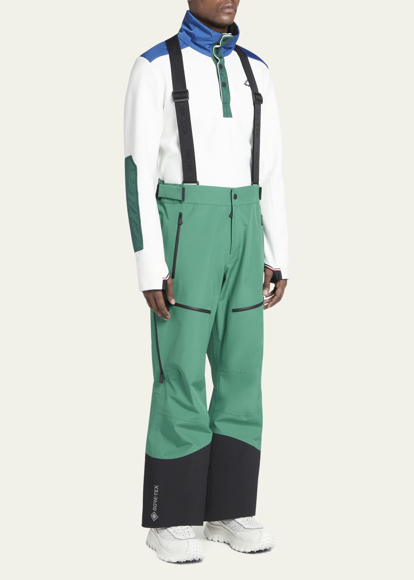 Moncler Grenoble Men's Colorblock Suspender Ski Pants Bergdorf Goodman