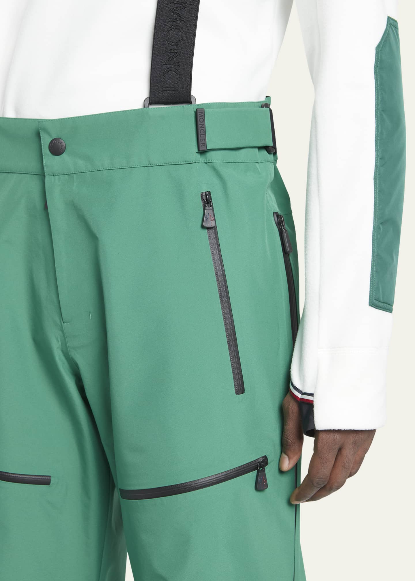 Moncler Grenoble Men's Colorblock Suspender Ski Pants Bergdorf Goodman