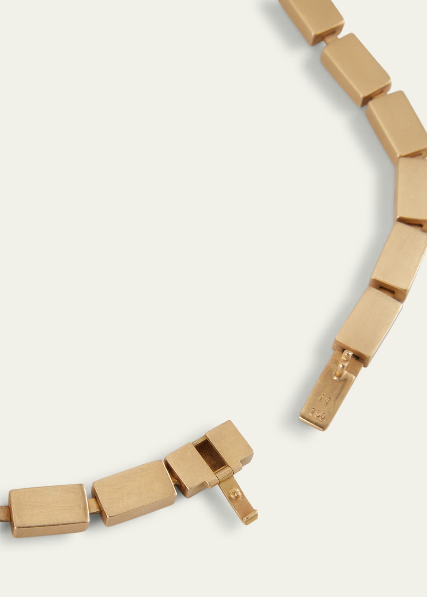 ILEANA MAKRI 18K Yellow Gold River Dew Necklace with White Diamonds and Emeralds Image 4 of 4