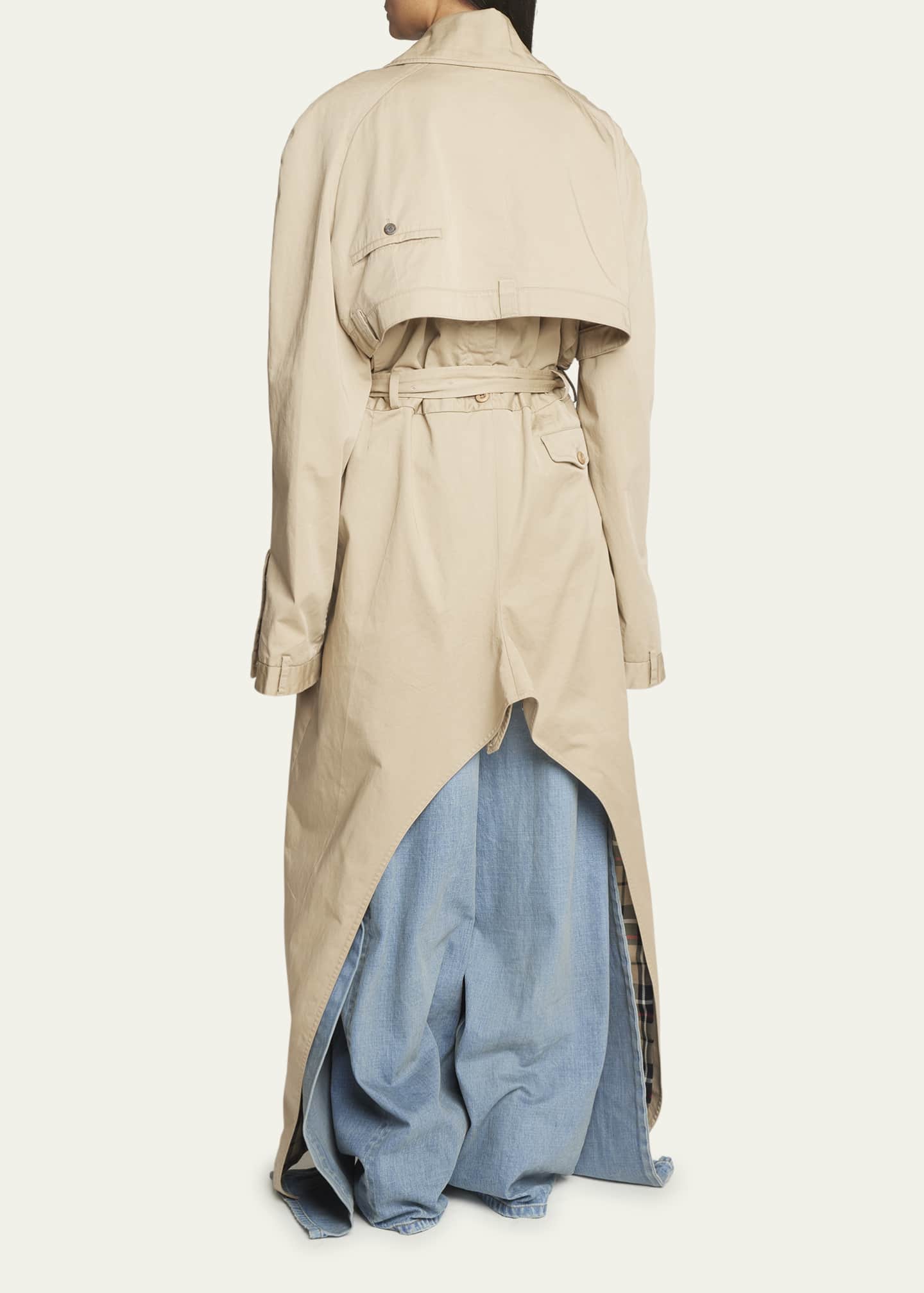 Deconstructed trench hotsell coat