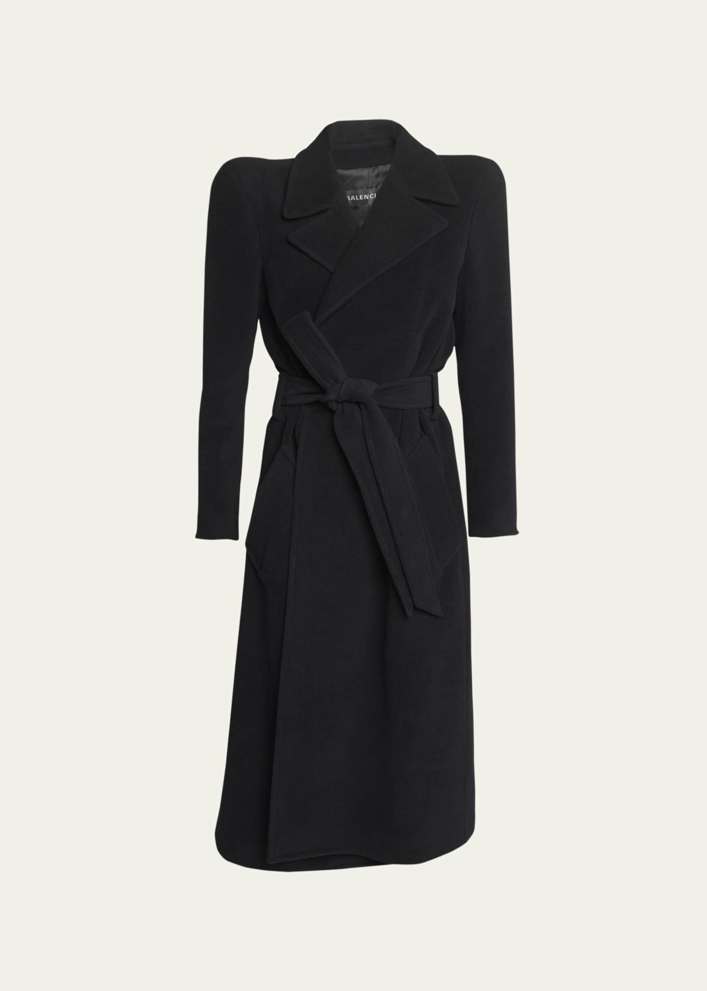 Balenciaga Black Cashmere Coat main image 1