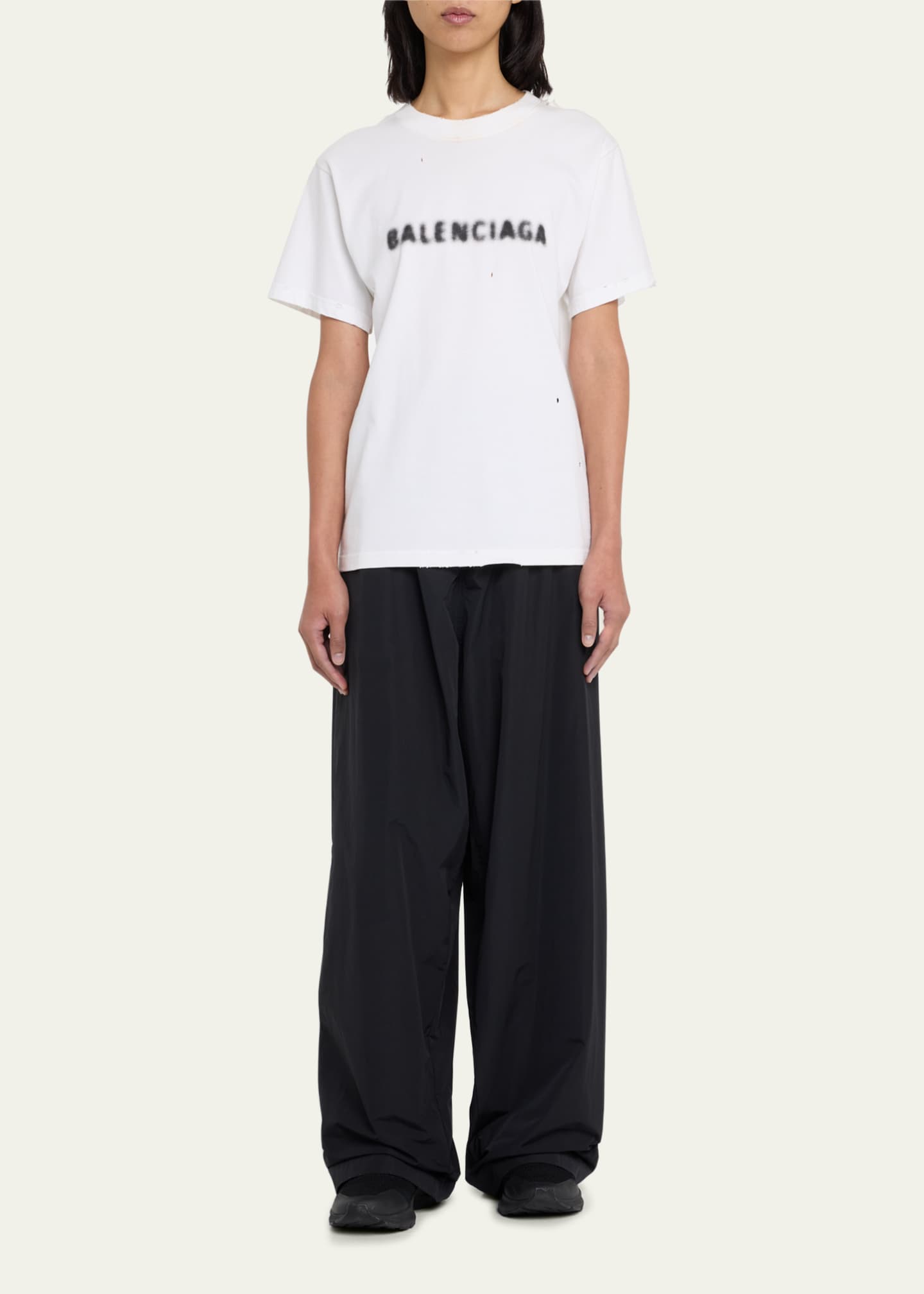 Balenciaga Gray 100% Wool Trousers Dress Pants Zip Hems Size