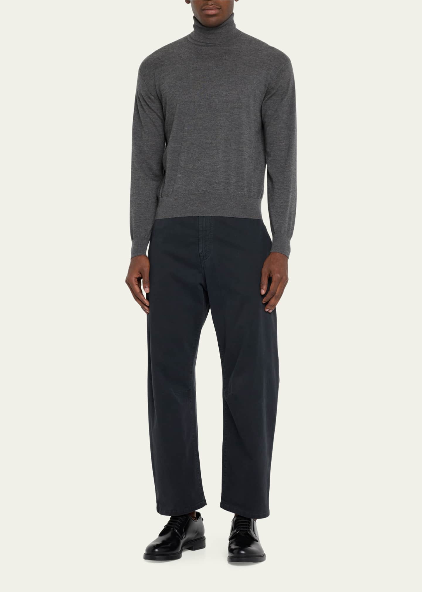 Nili Lotan Men's FineGauge WoolSilk Turtleneck Bergdorf Goodman