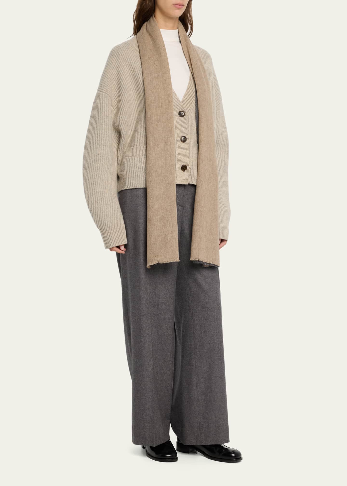 Half + Half Cashmere Stole