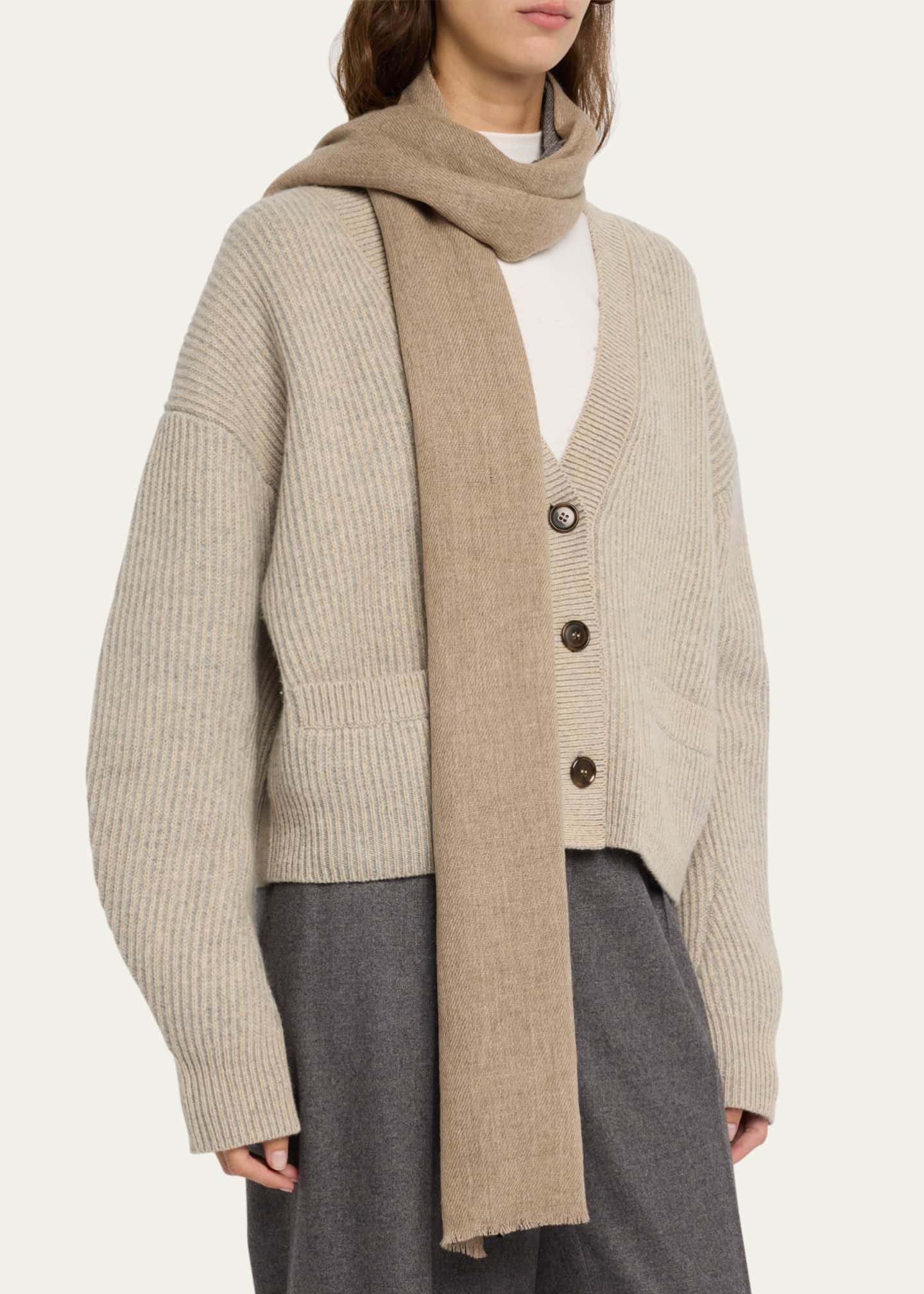 Half + Half Cashmere Stole