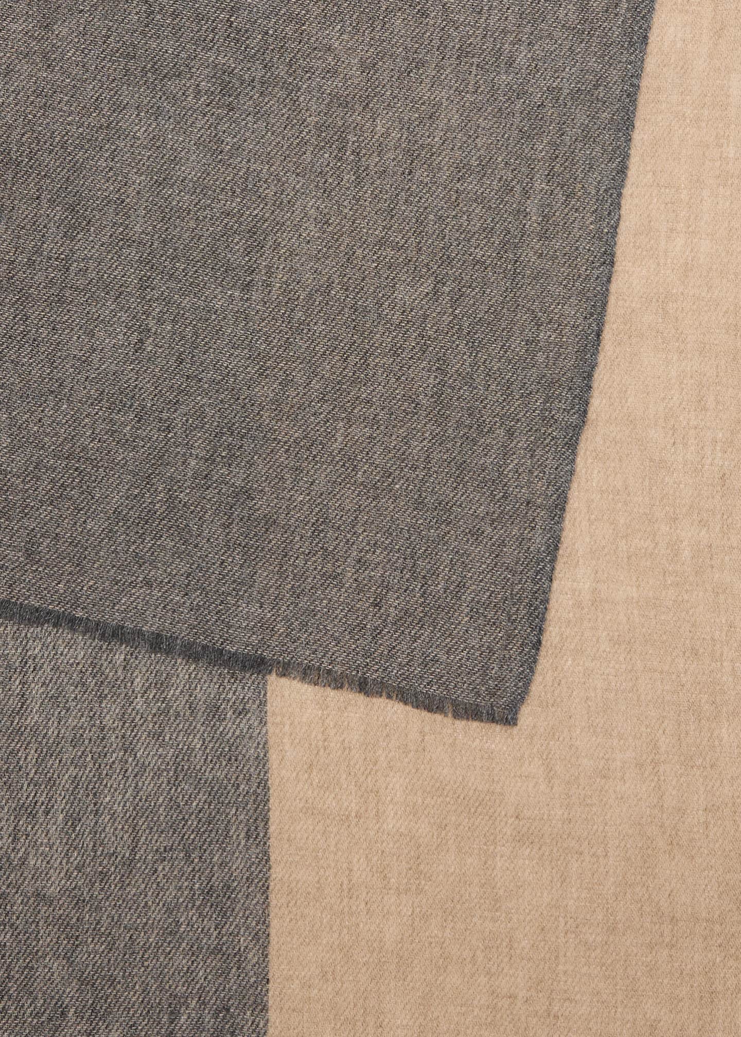 Denis Colomb Half + Half Cashmere Stole Image 4 of 4