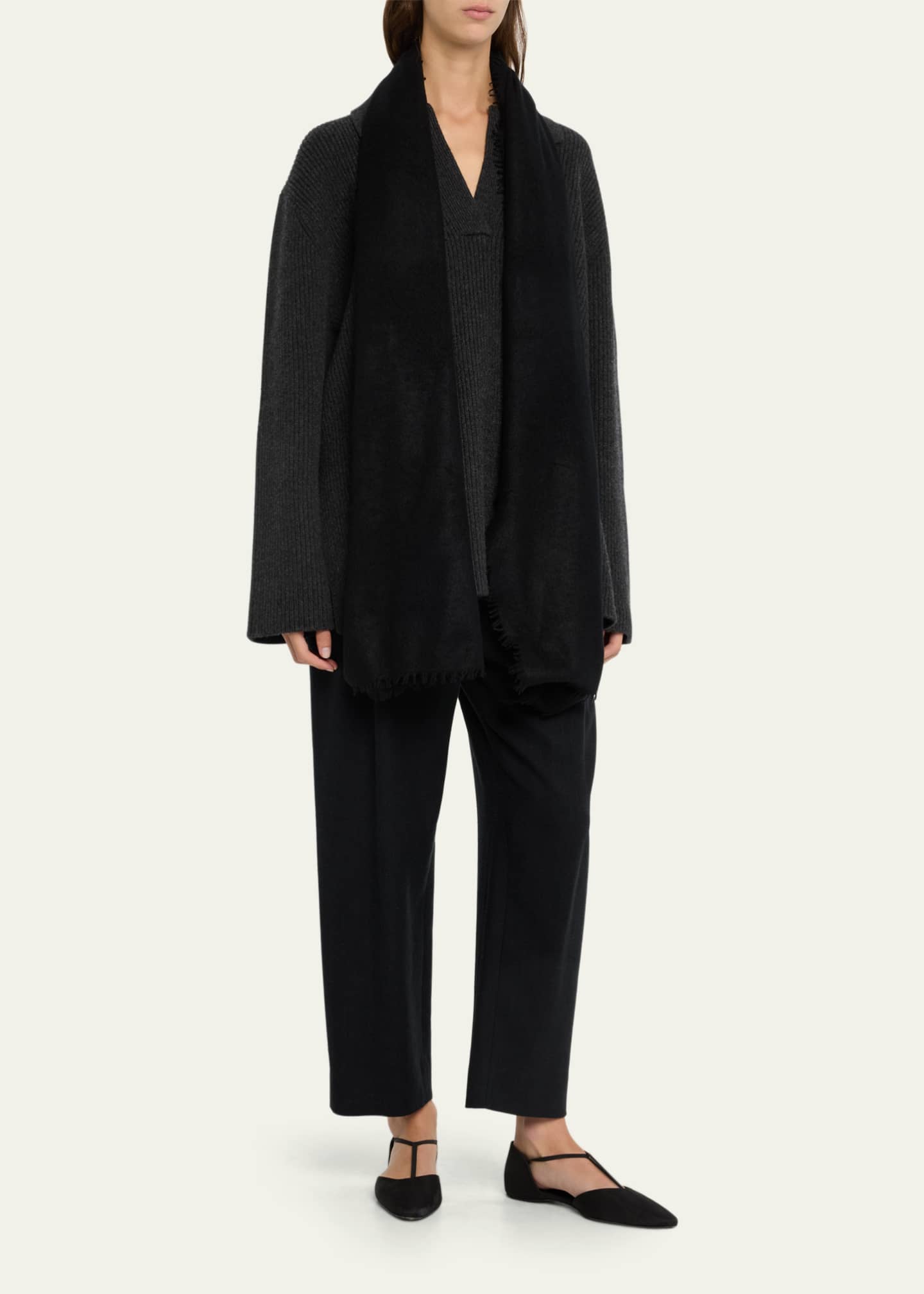 Denis Colomb Fuzzy Feutre Cashmere Shawl Image 2 of 4