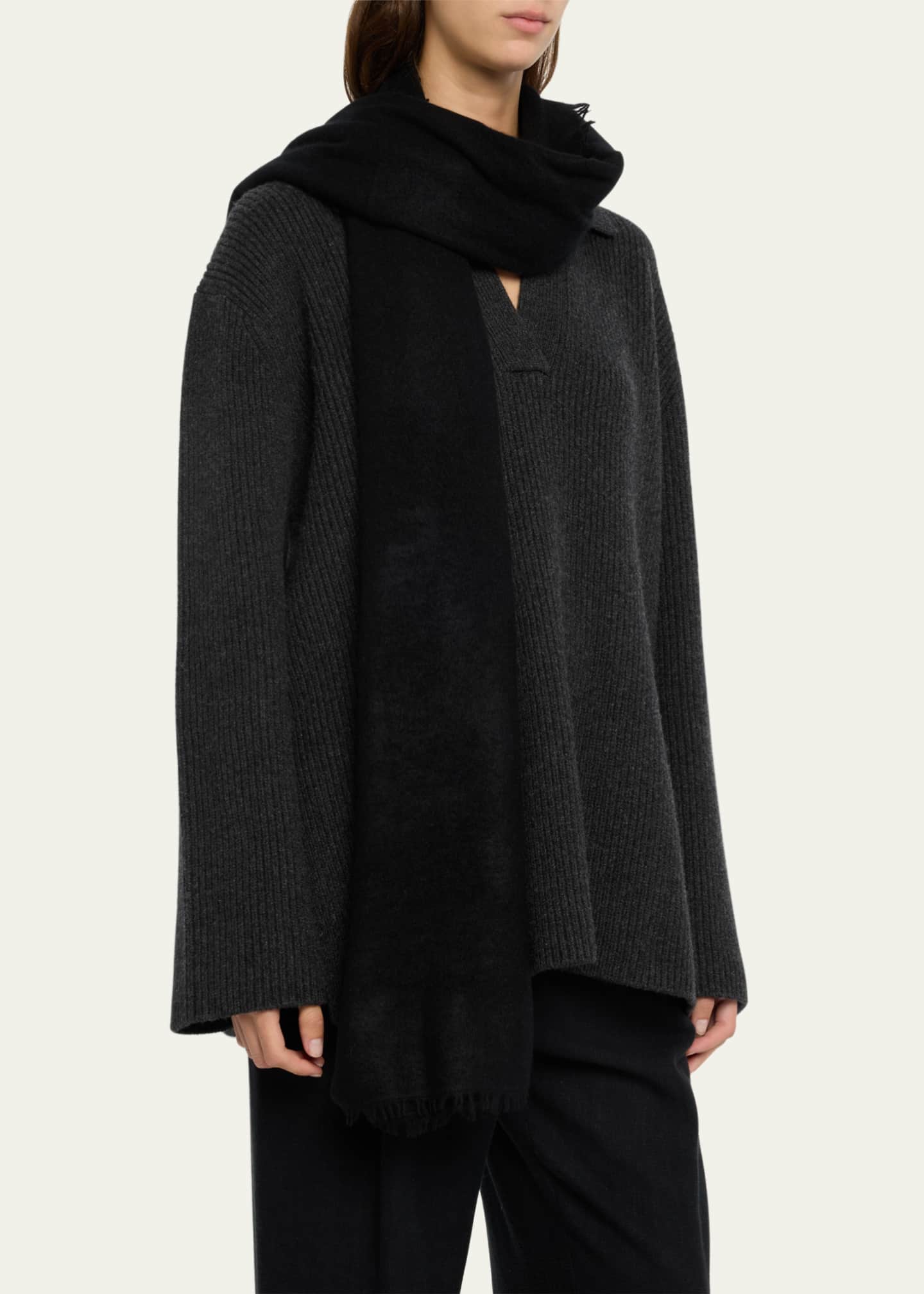 Denis Colomb Fuzzy Feutre Cashmere Shawl Image 3 of 4