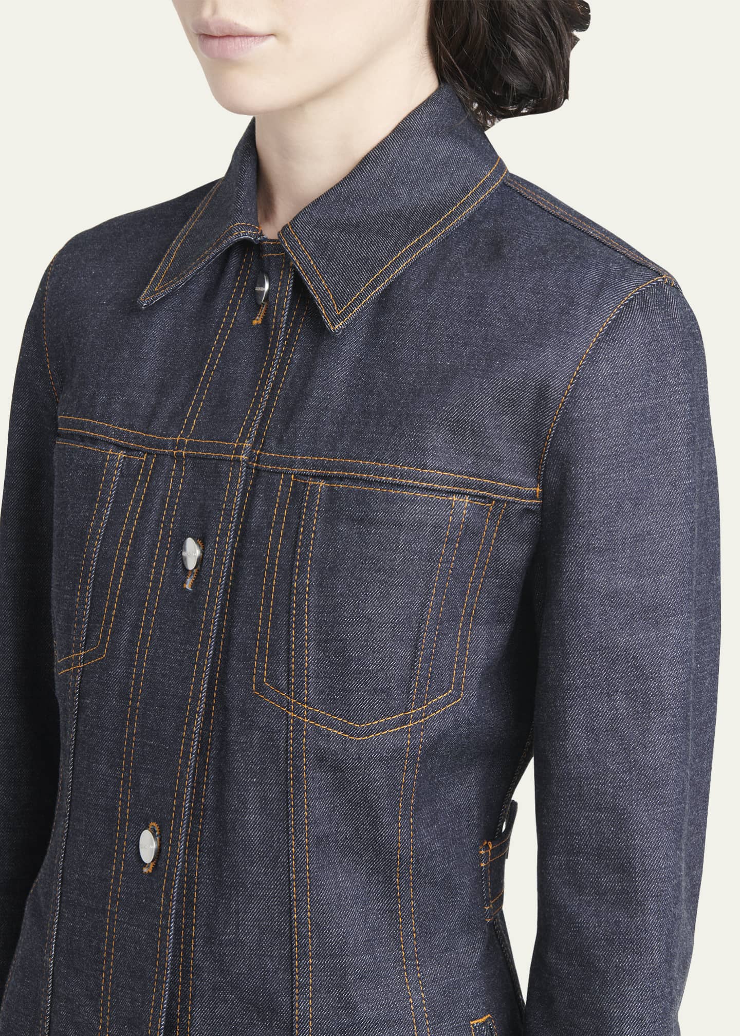 Ferragamo Button Down Denim Jacket Image 5 of 5