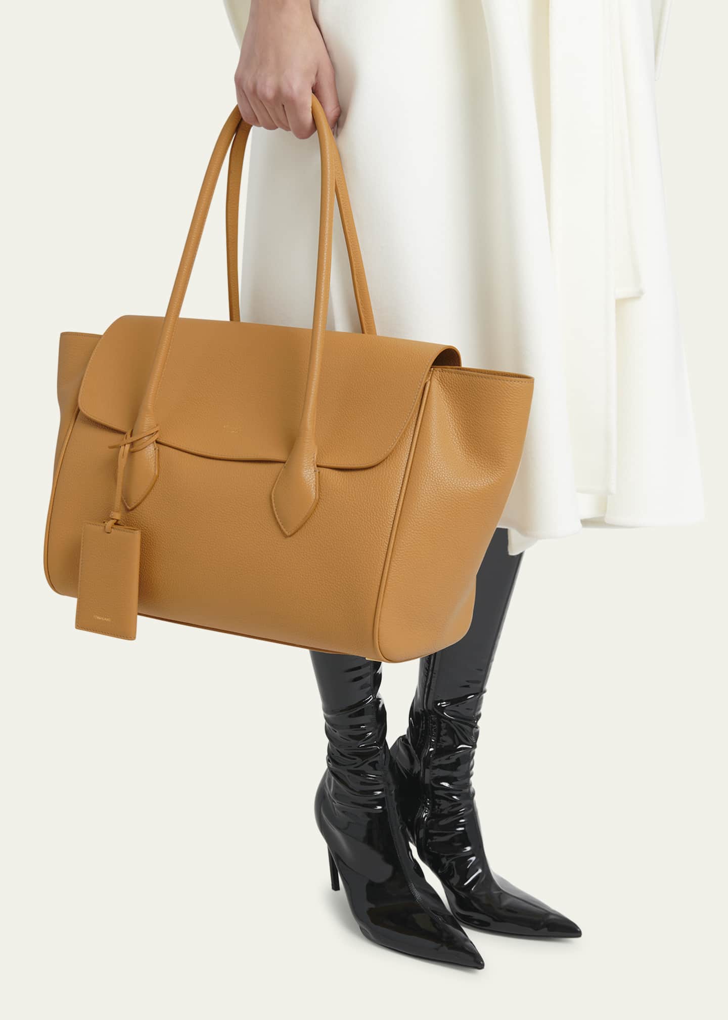 Flap tote bag hot sale