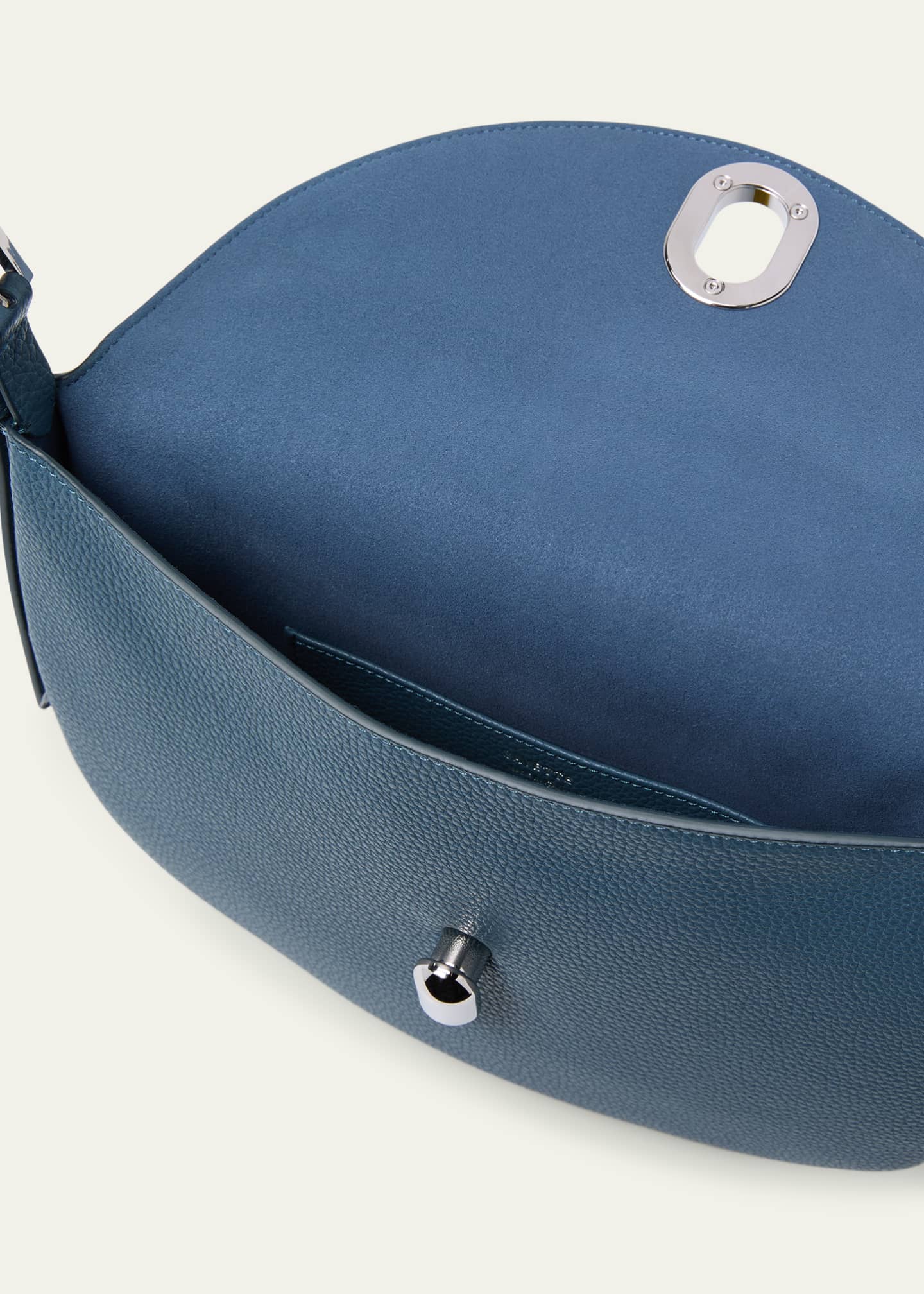Savette Tondo Small Grain Leather Hobo Bag Image 4 of 5