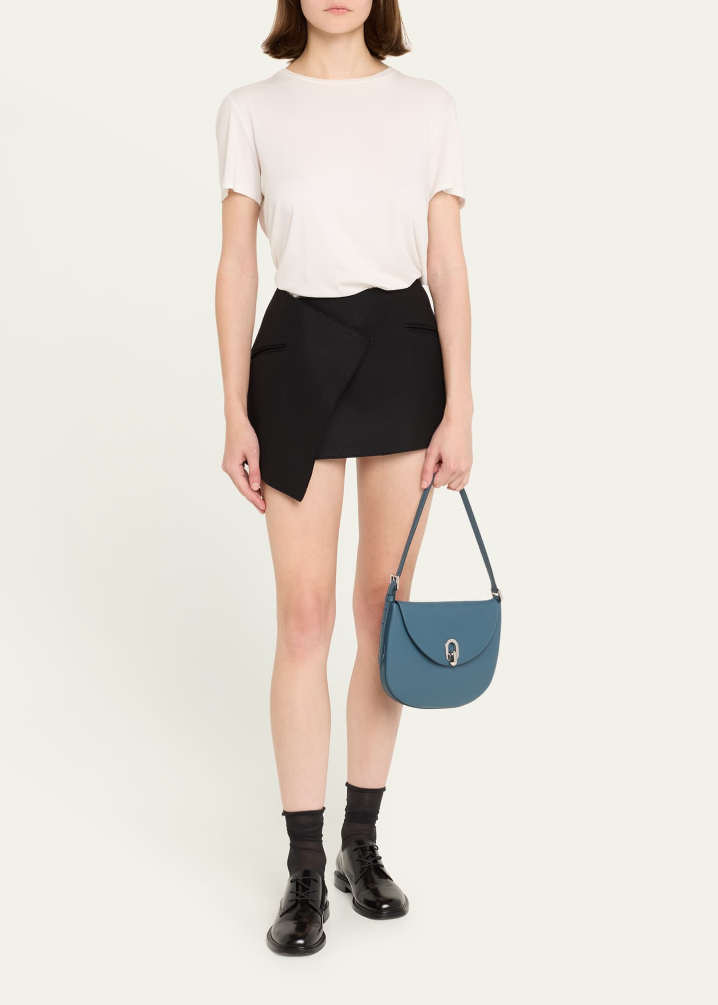 Savette Tondo Small Grain Leather Hobo Bag Image 5 of 5