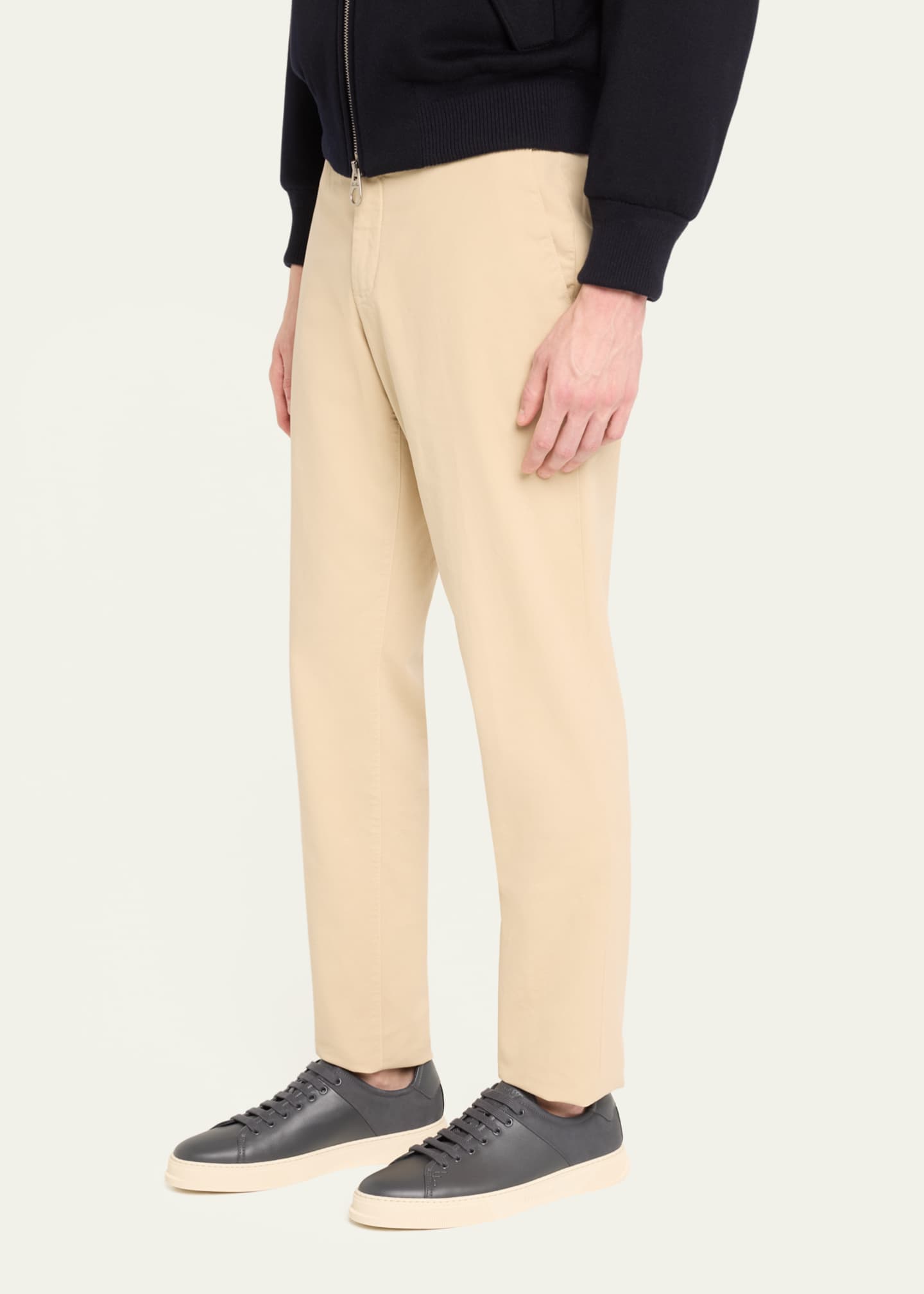 Ferragamo Men's Clayton 1 Low-Top Leather Sneakers Image 2 of 5