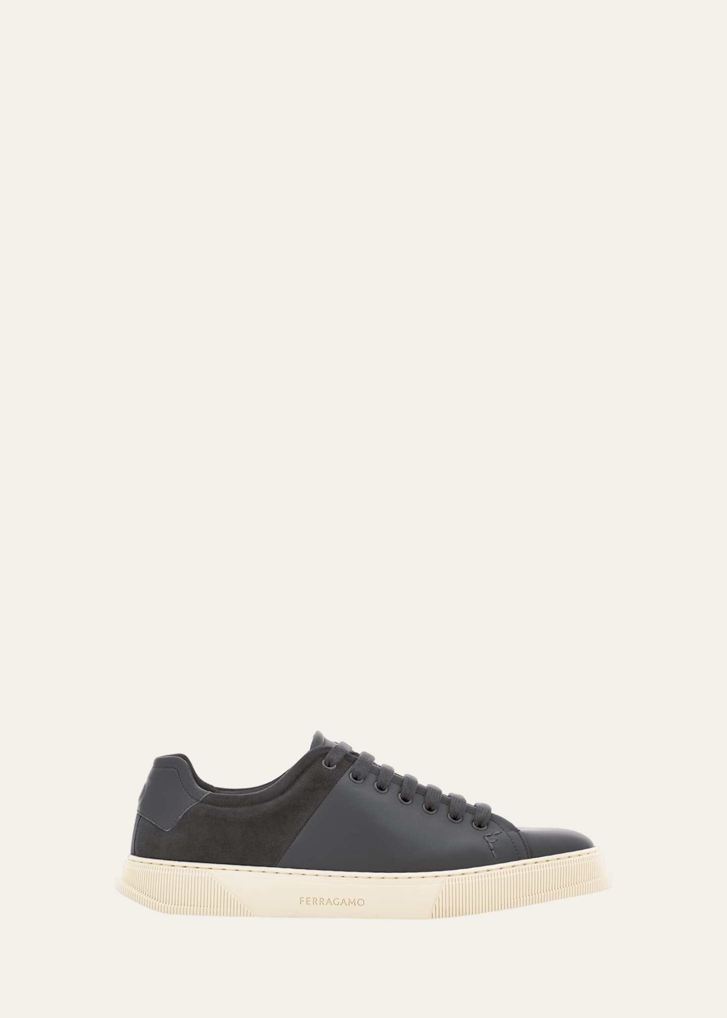 Ferragamo Men's Clayton 1 Low-Top Leather Sneakers Image 1 of 5