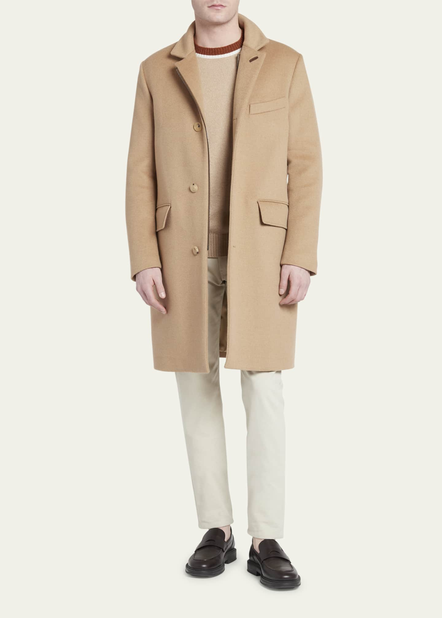 Loro Piana Men's Martingala Wool Overcoat - Bergdorf Goodman