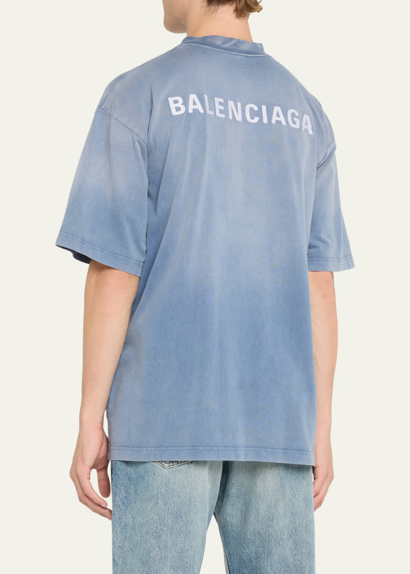 Balenciaga Men's Relaxed Logo T-Shirt - Bergdorf Goodman
