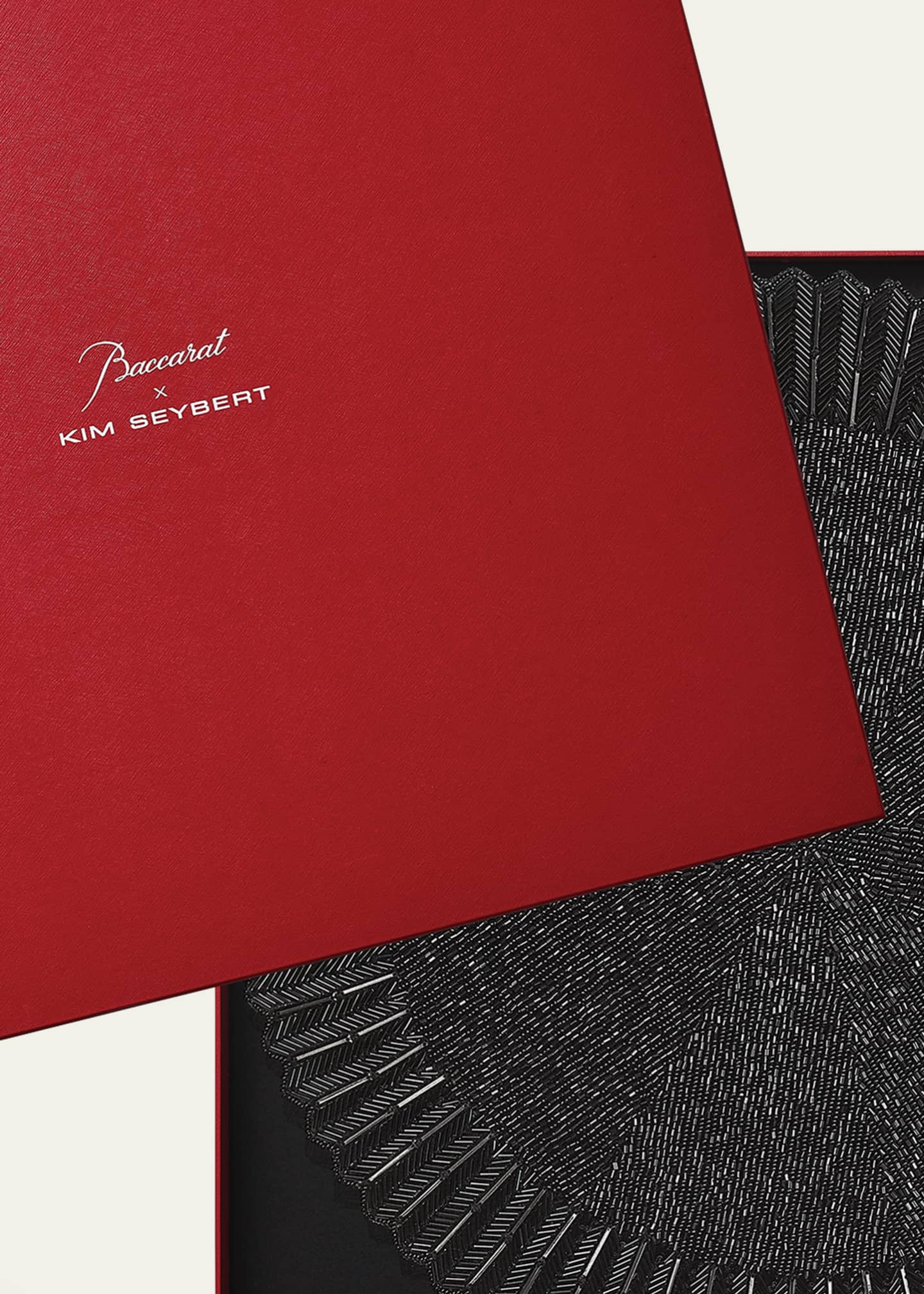 Baccarat x Kim Seybert Etoile Black Placemats, Set of 2 Bergdorf Goodman