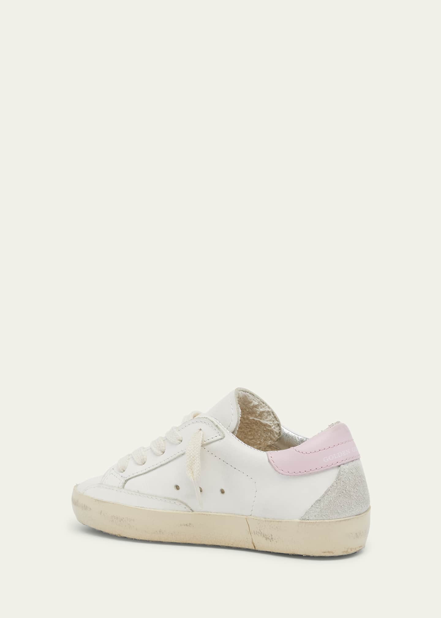Golden Goose Girl's Superstar Leather Low-Top Sneakers, Kids Image 2 of 3