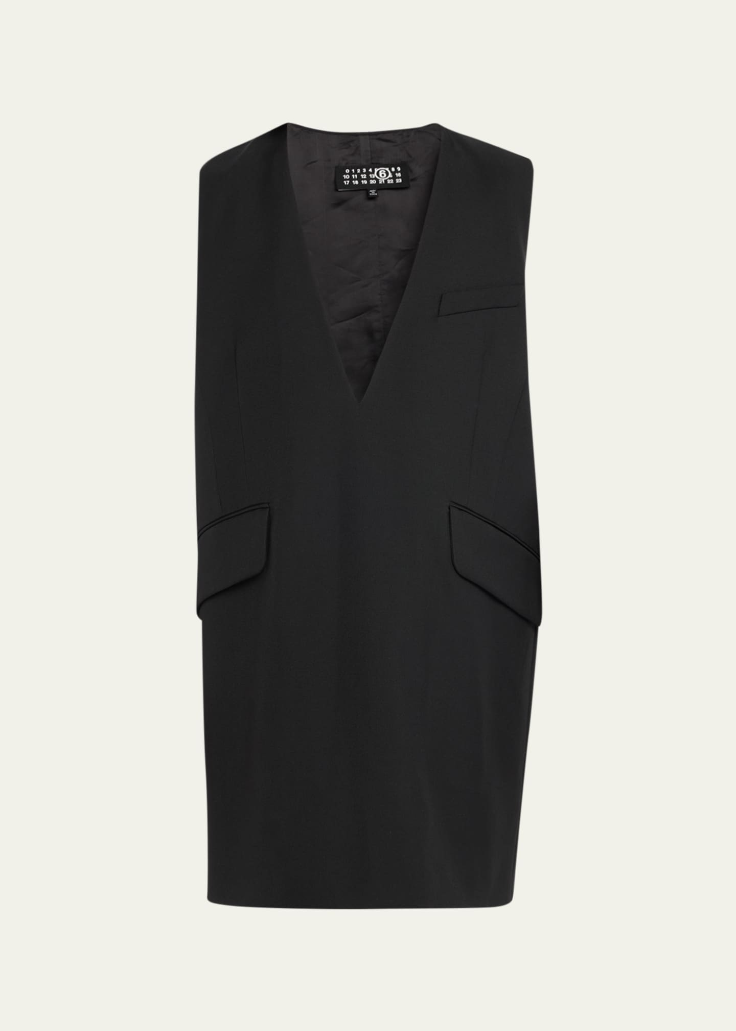 MM6 Maison Margiela V-Neck Mini Blazer Shift Dress Image 1 of 5