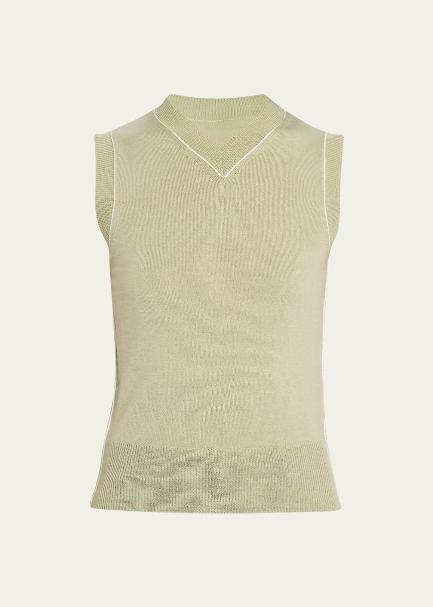 MM6 Maison Margiela Gilet Sweater Vest - Bergdorf Goodman