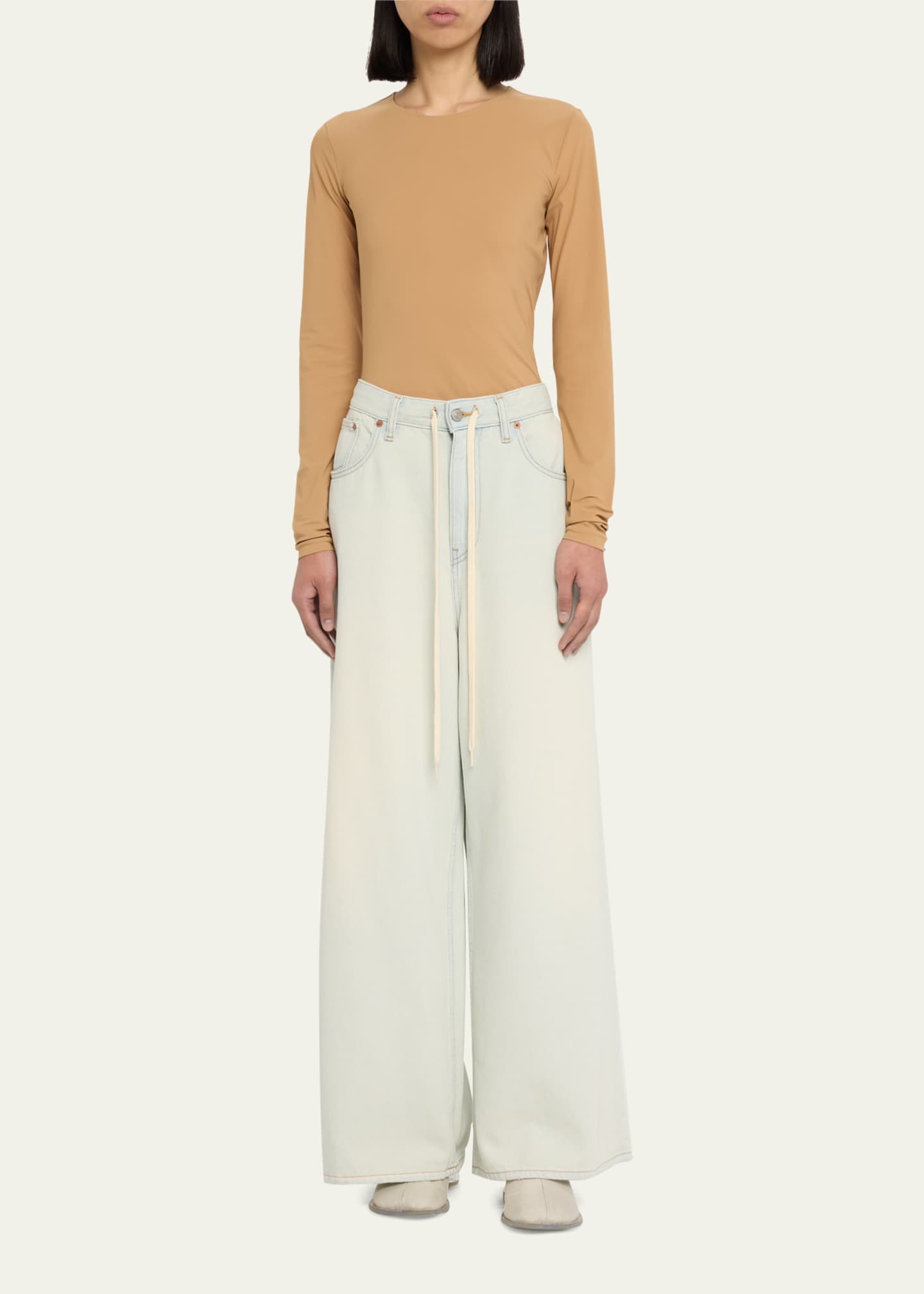 Long-Sleeve Knit Bodysuit - Thumbnail 2
