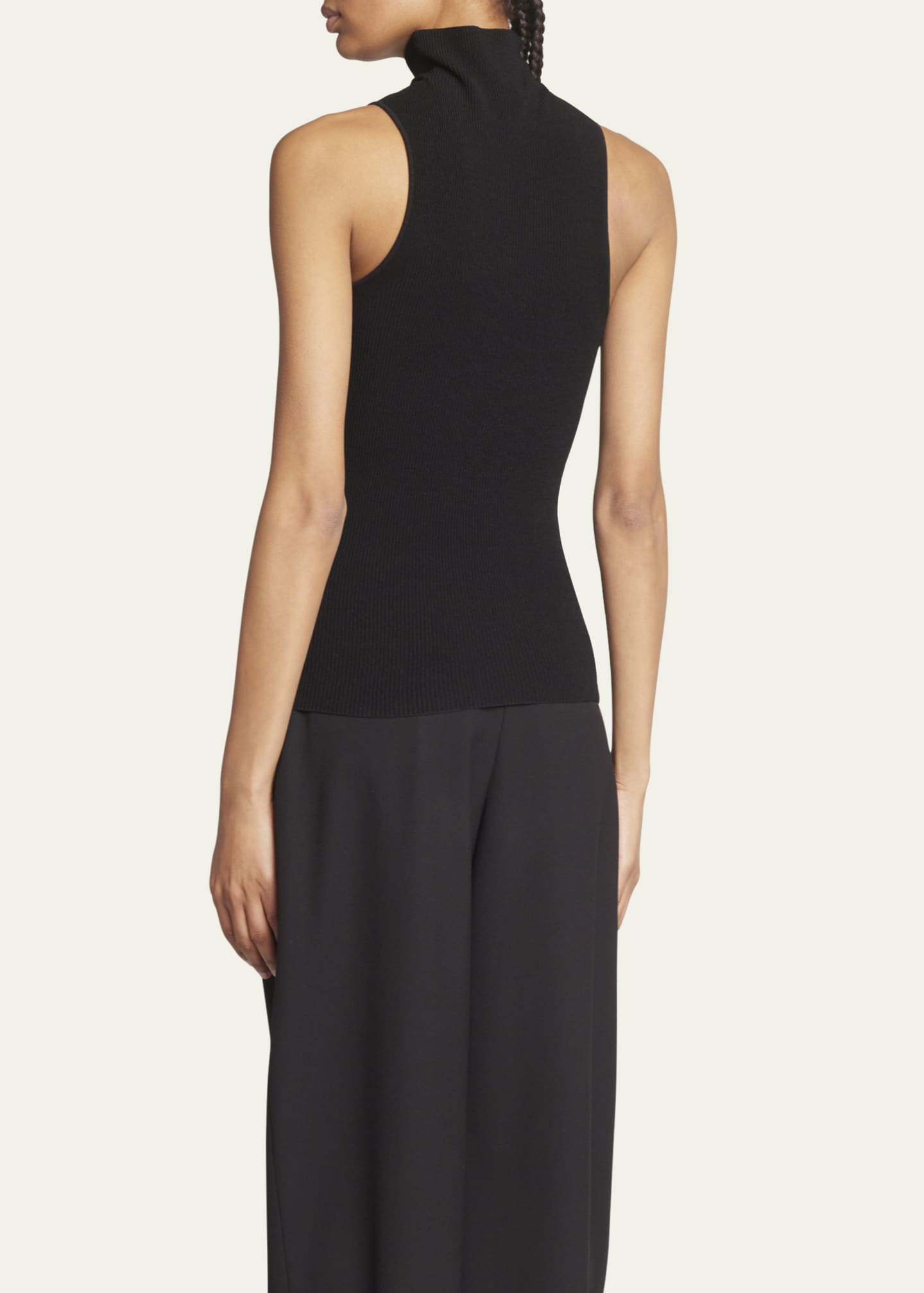 Proenza Schouler Matte Viscose Knit Ribbed Top Image 3 of 5