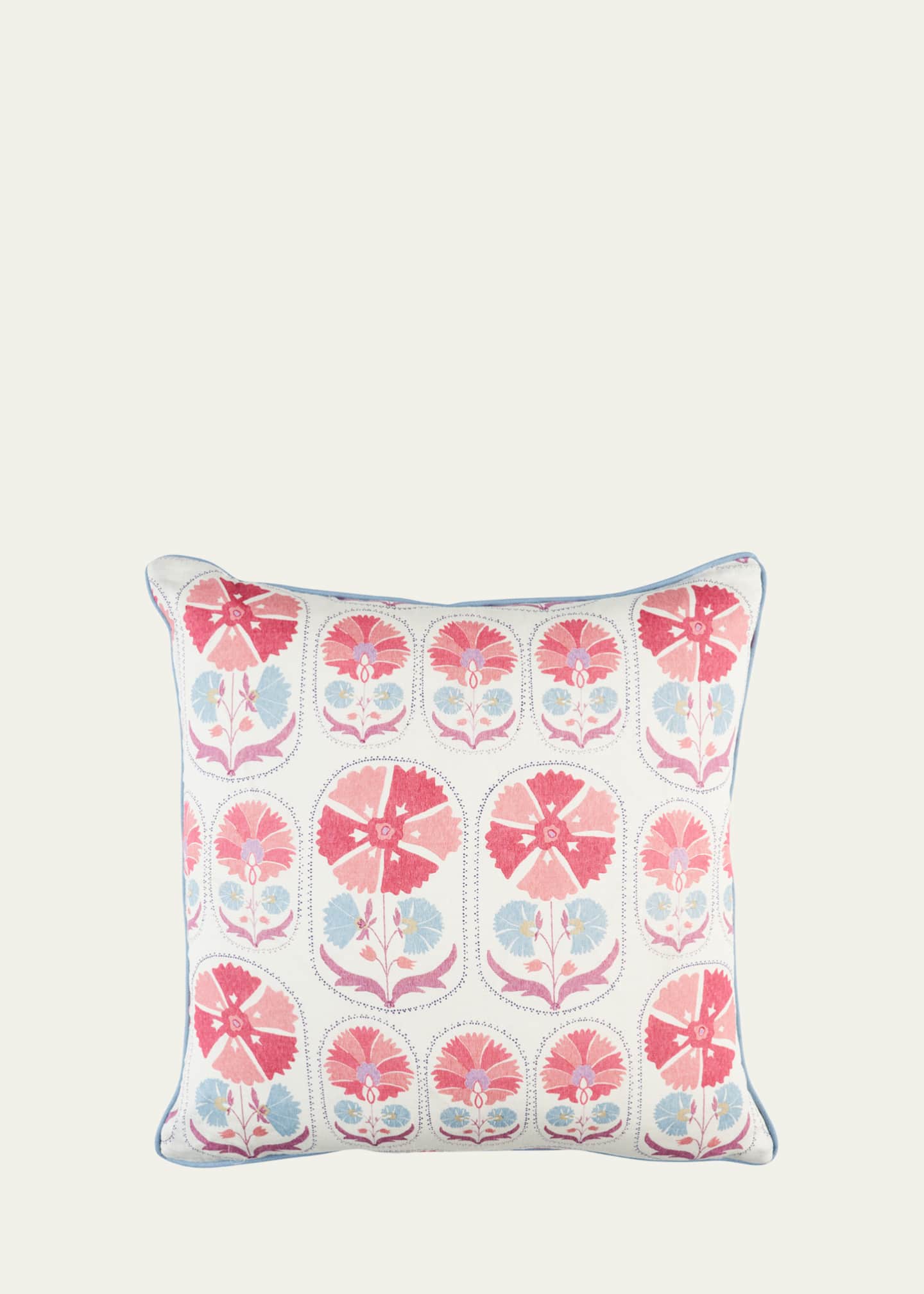 Schumacher Anjuna Floral Linen Pillow Image 1 of 2