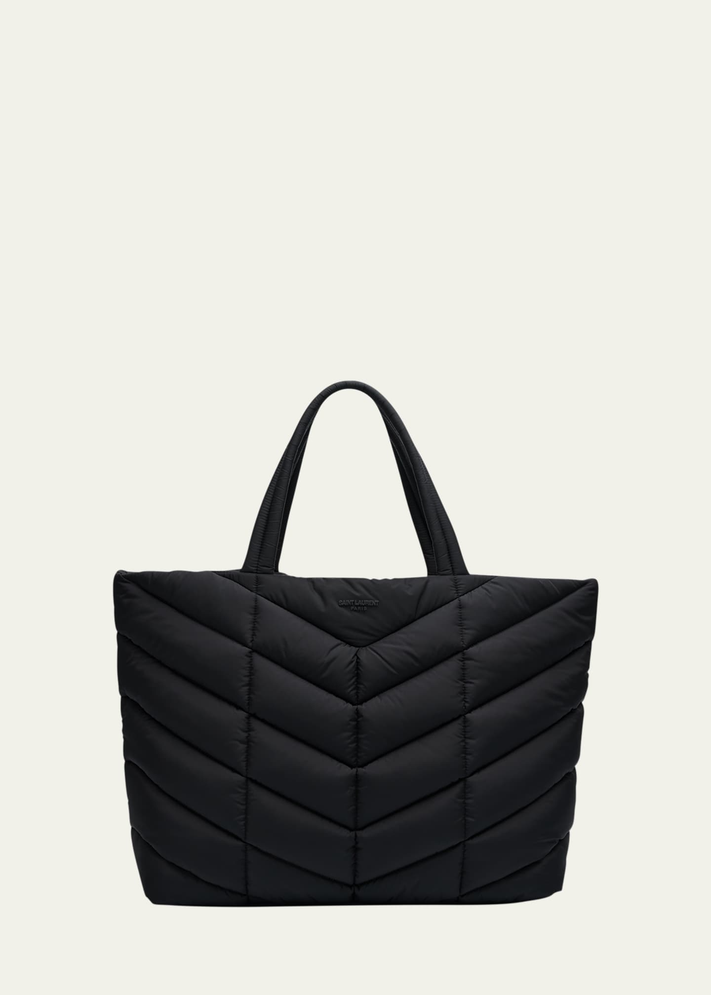 Saint Laurent Men's Nylon Puffer Tote Bag Image 1 of 5