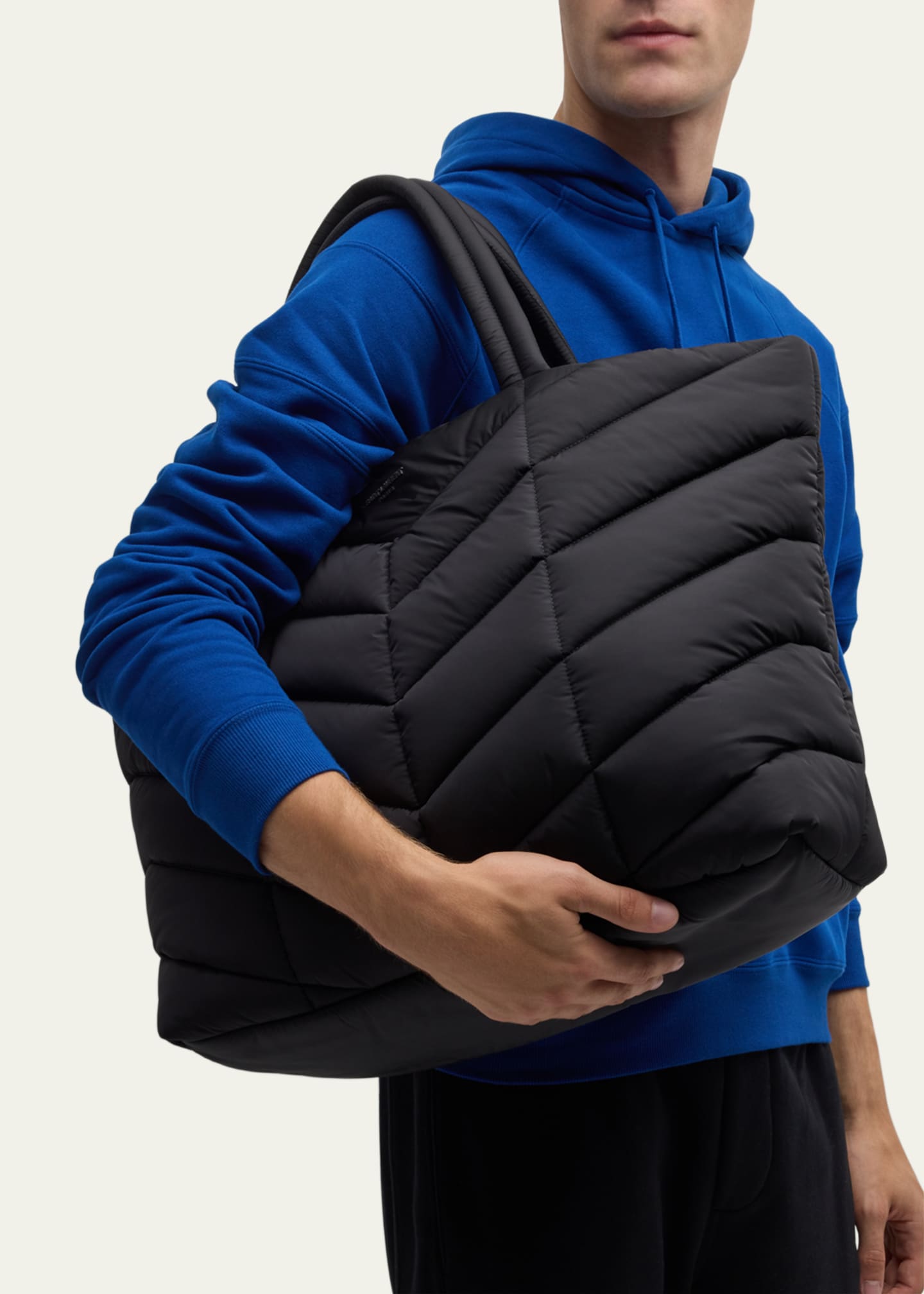 Saint Laurent Men's Nylon Puffer Tote Bag Image 5 of 5