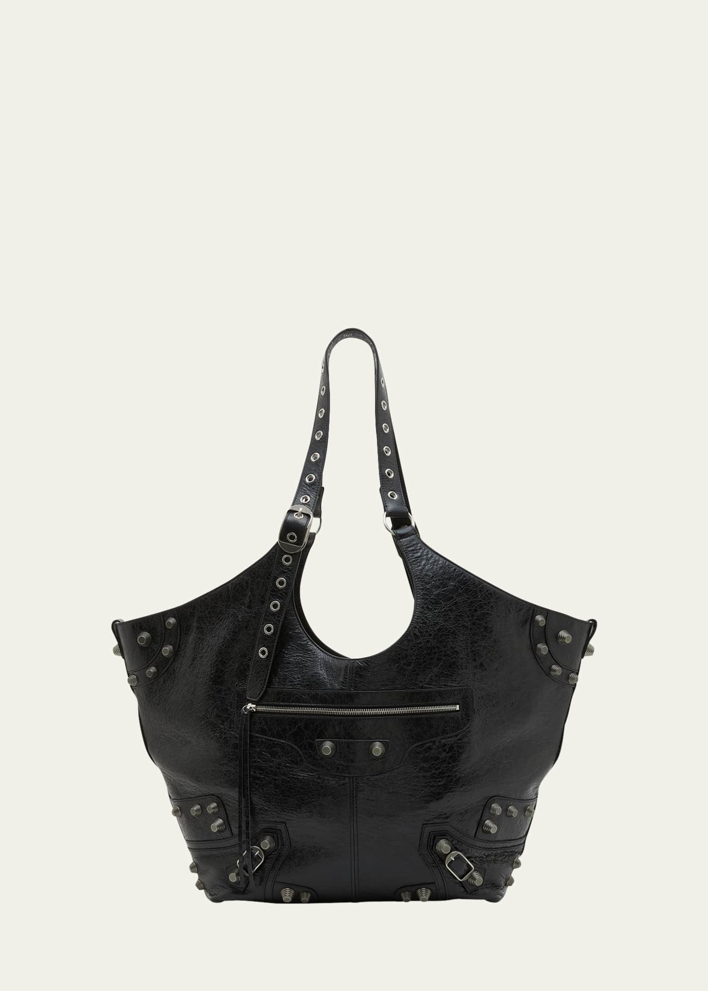 Vintage Balenciaga Black Leather Bag