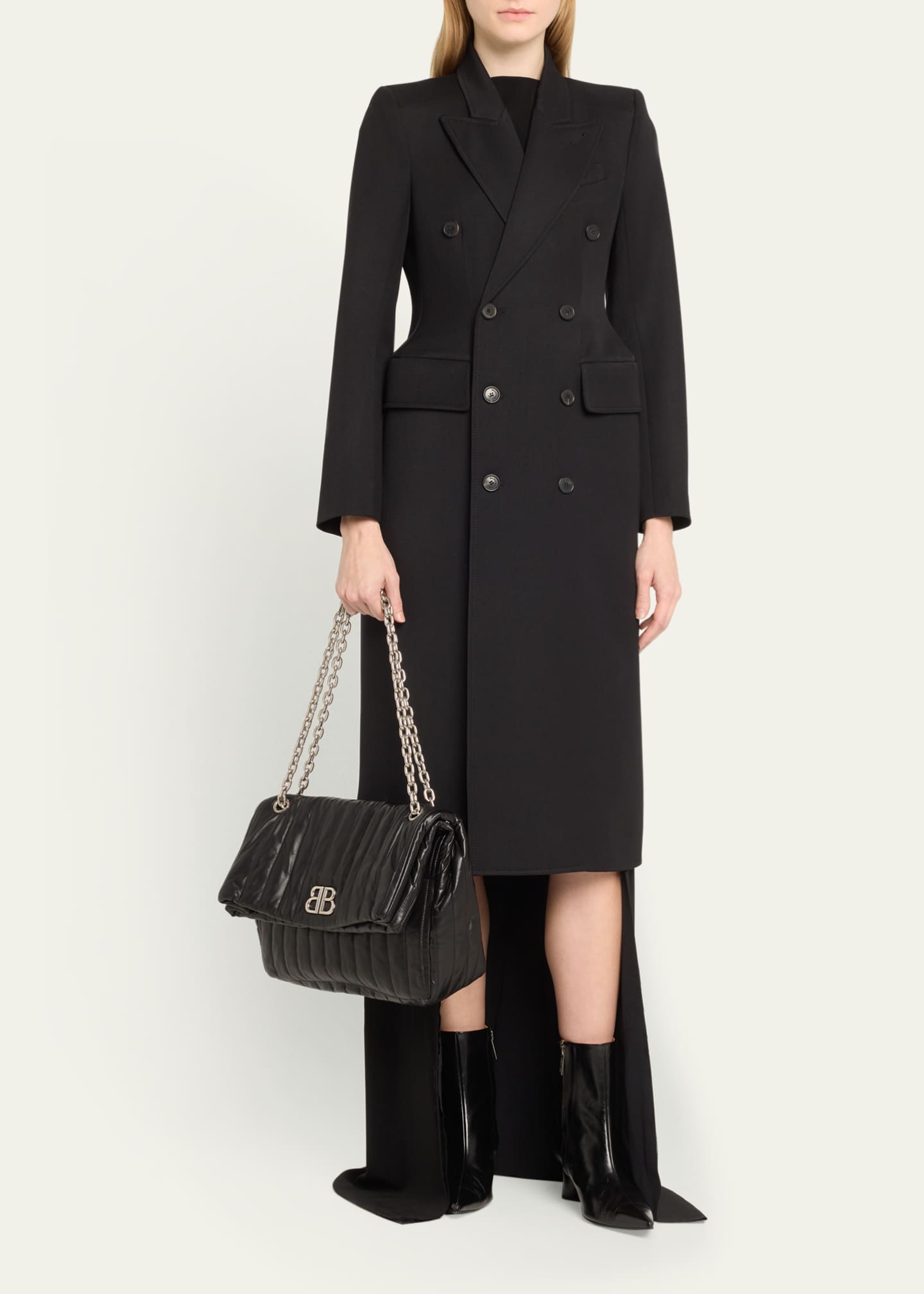 Balenciaga Monaco Medium Quilted Chain Shoulder Bag - Bergdorf Goodman