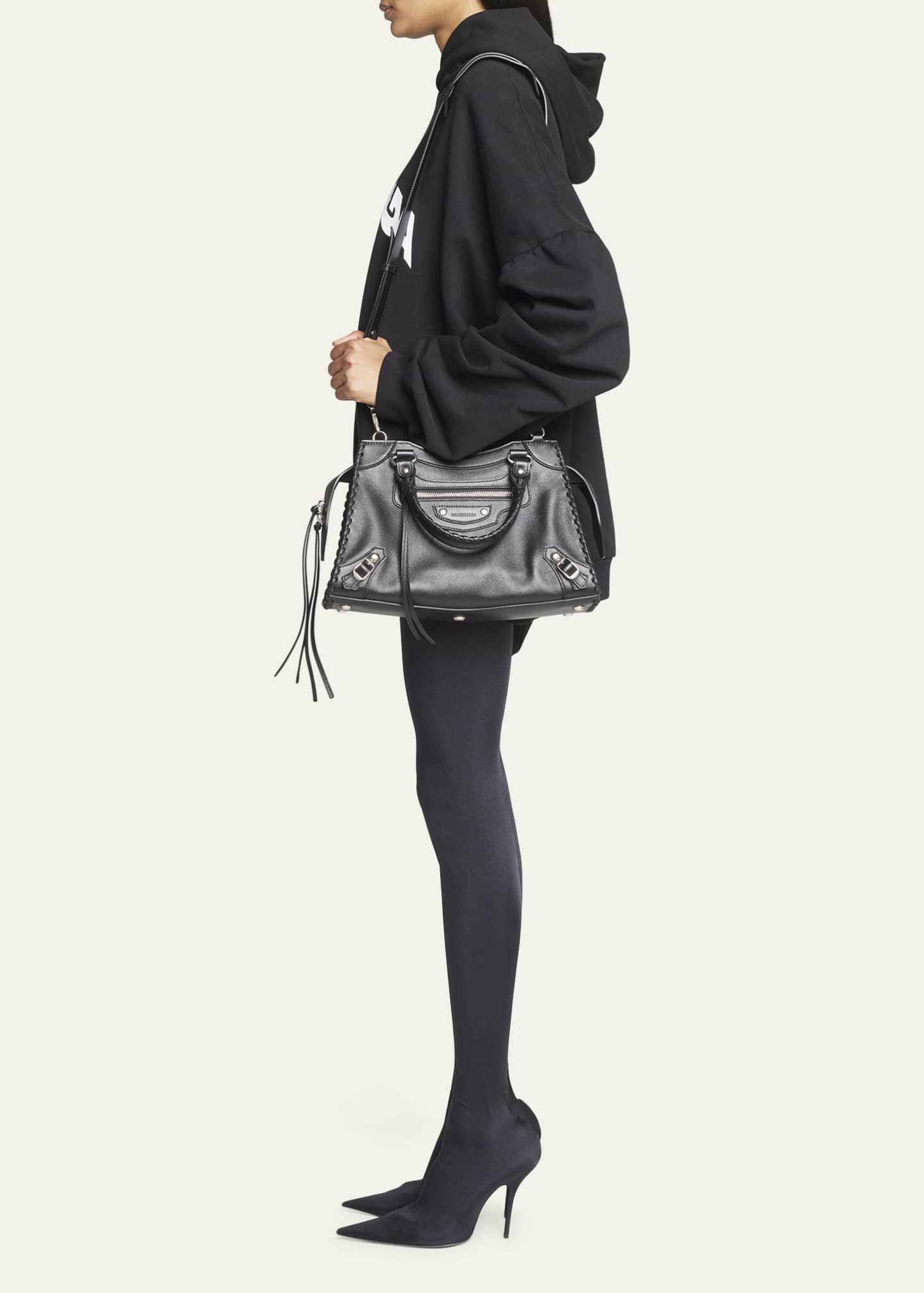 Mini Neo Classic City Black Top Handle Bag | Balenciaga