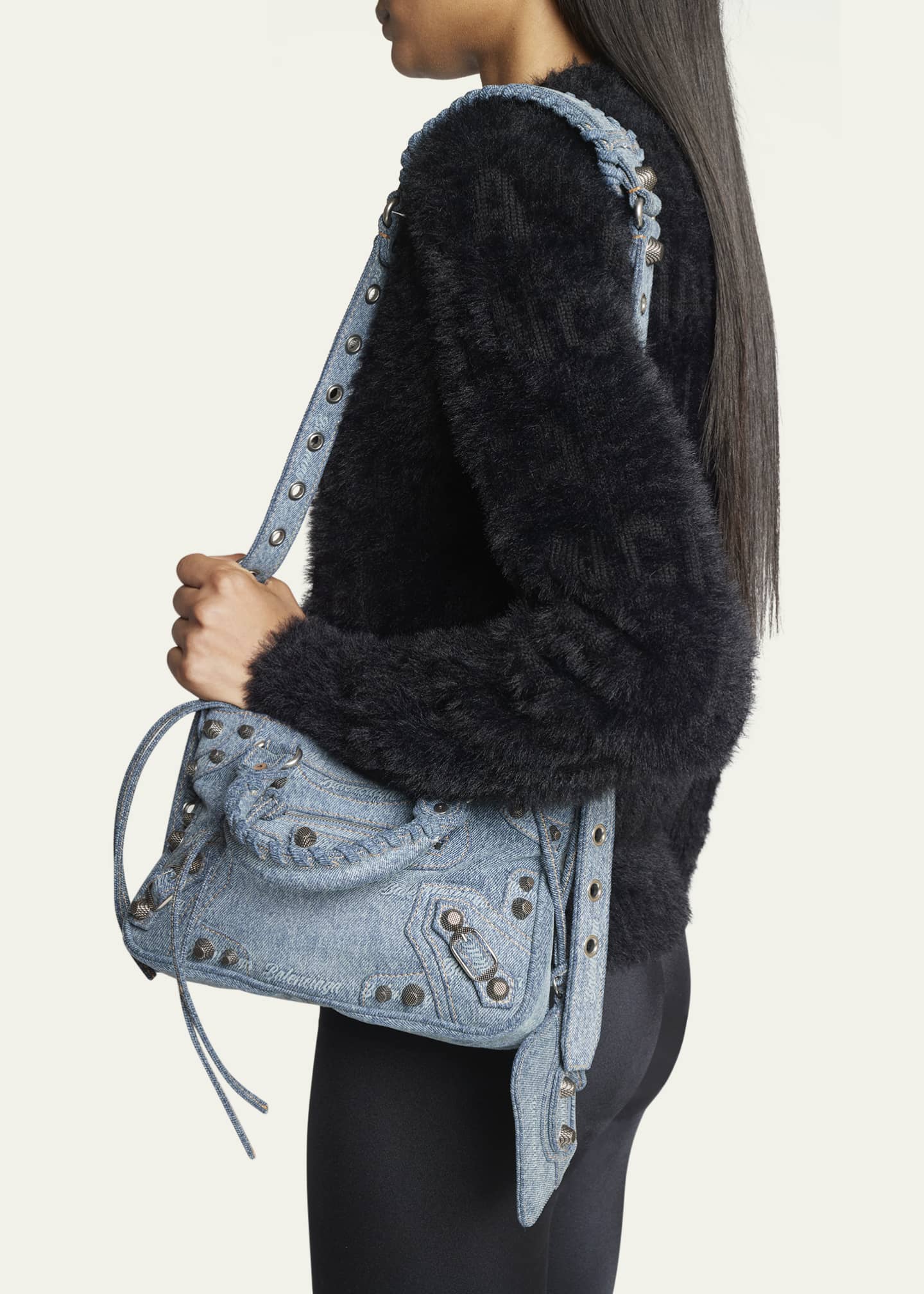 DENIM MINI CITY BAG