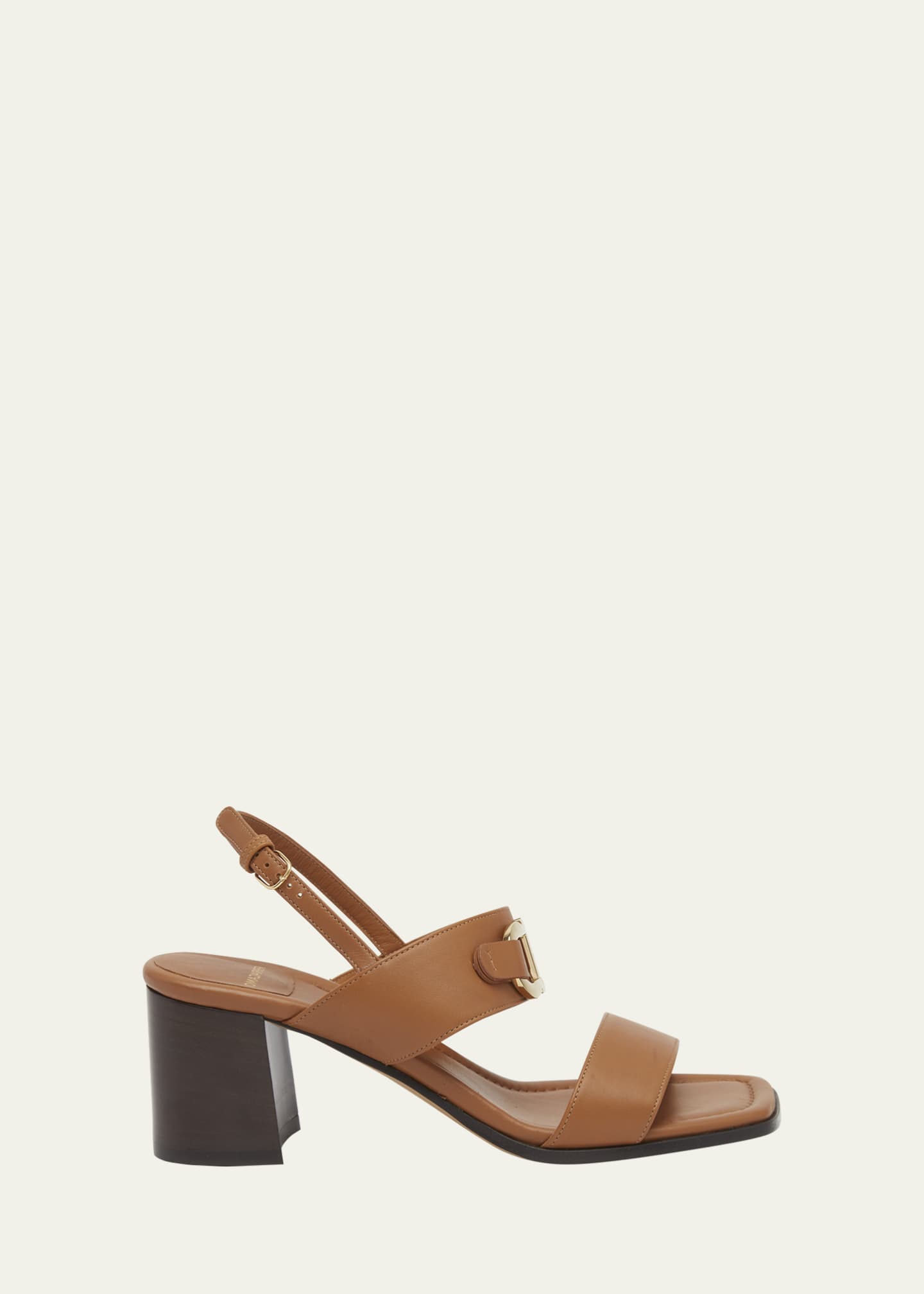 Ferragamo Lou Leather Gancio Slingback Sandals Image 1 of 3